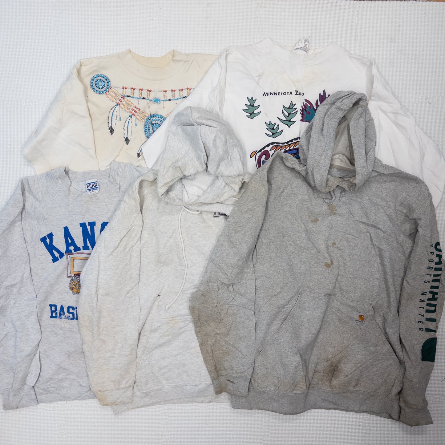 90's スウェット(シミあり) 未洗濯 20pcs w0311006