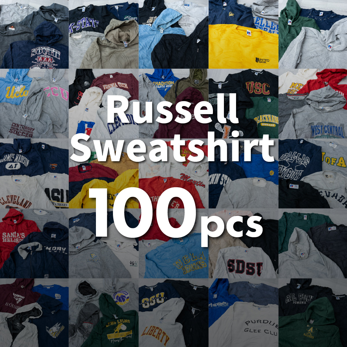 Russell sweatshirt 100pcs