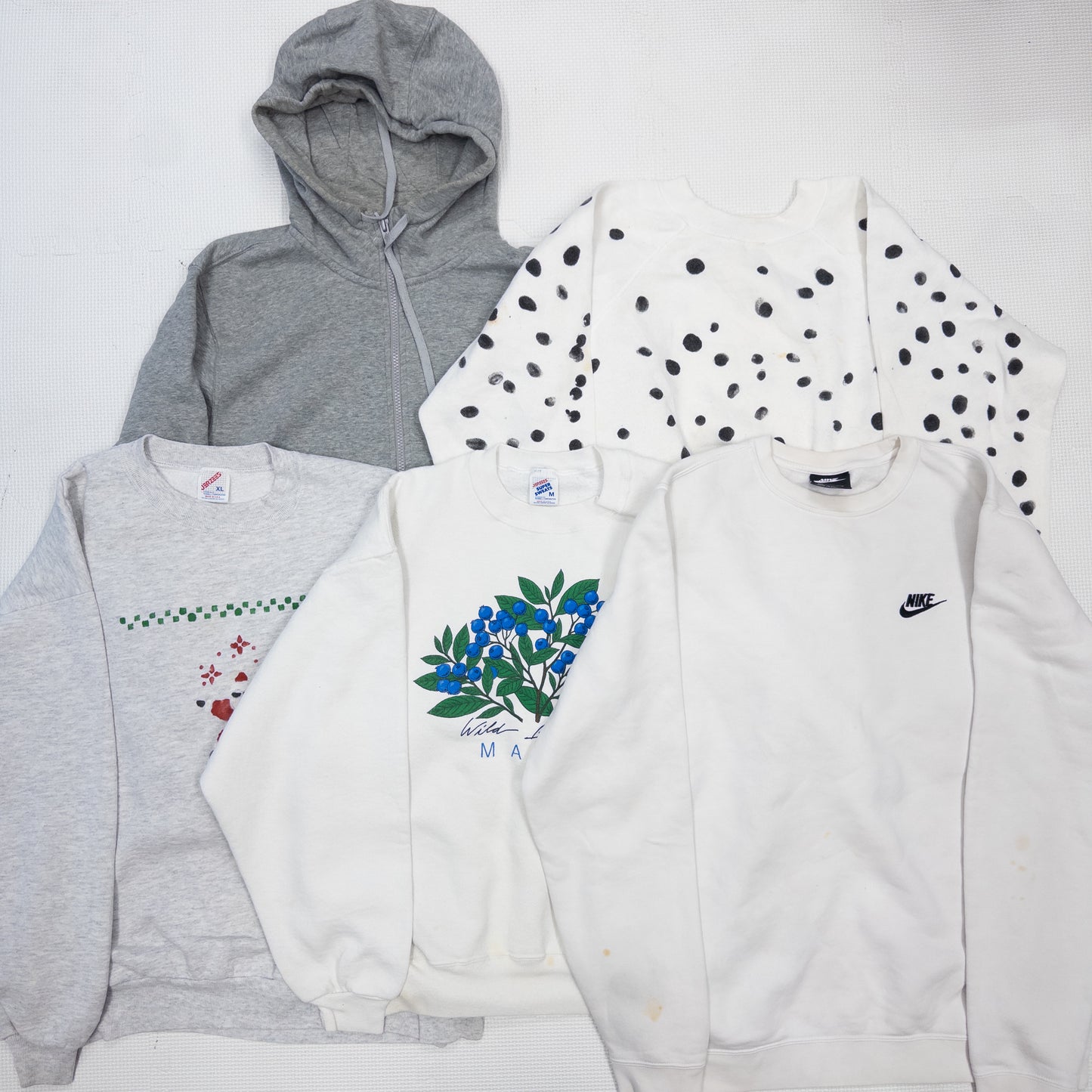00s center stained sweatshirt/hoodie 19pcs w0214002