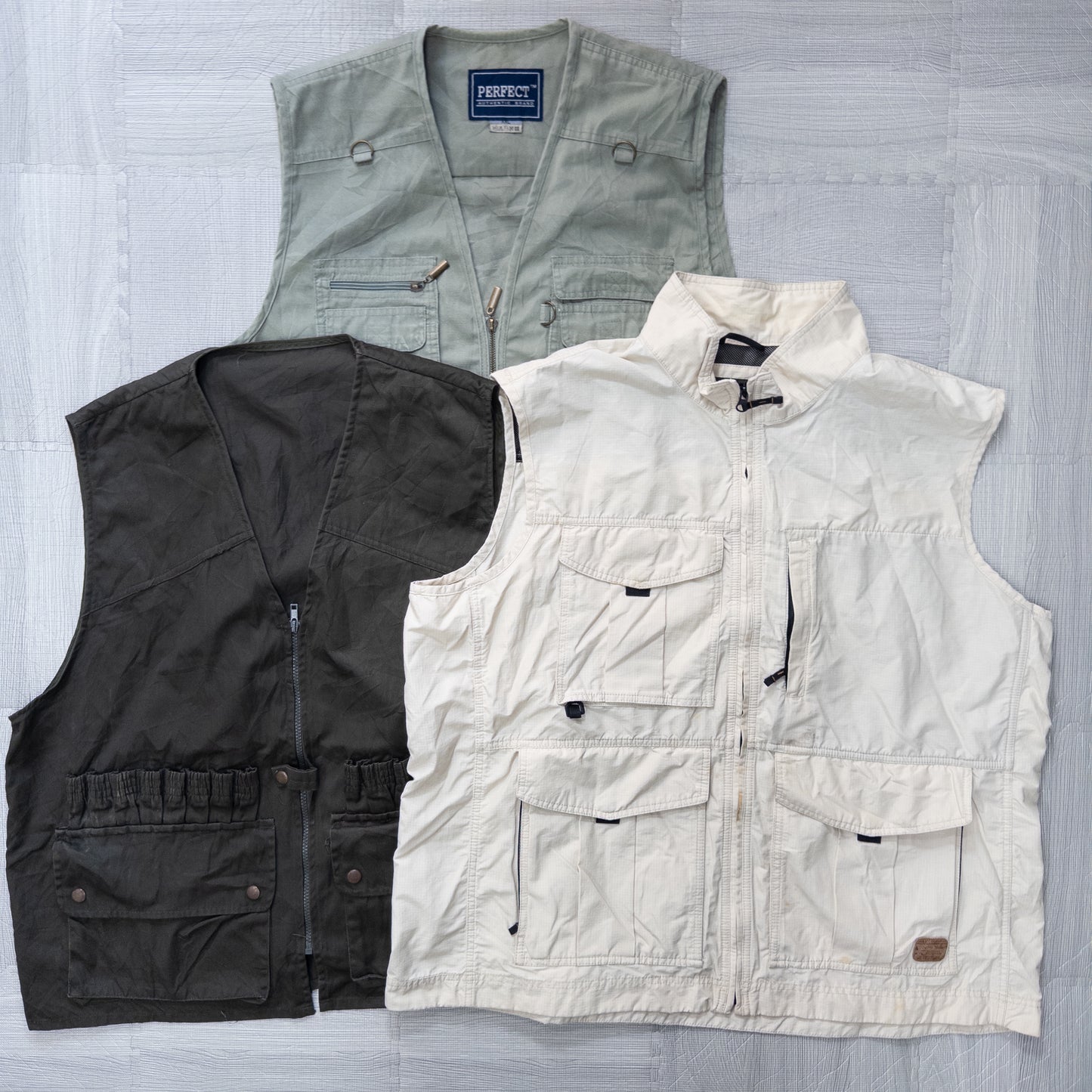 古着卸 現物まとめ売り 洗濯済み フィッシング/ハンティングベスト 12枚セット(S-XXL) w1014003
