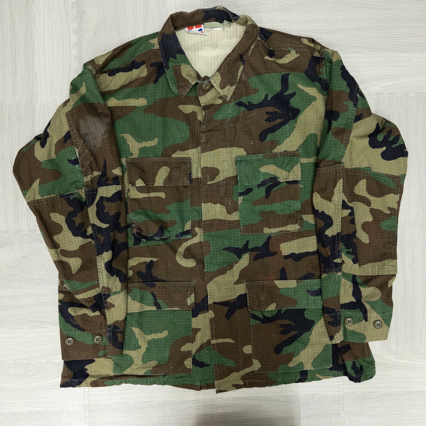 Used Clothing Wholesaler, Bulk Sale, Washed, Military Camouflage BDU Field Jackets, 10-Pack (S-XL), US Military