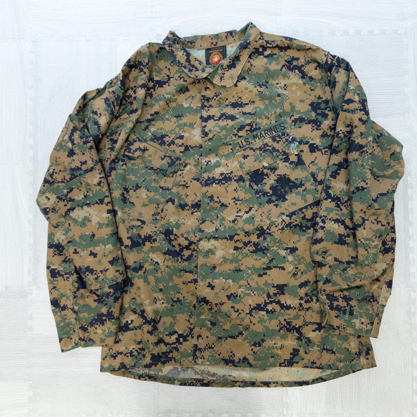 古着卸 現物まとめ売り 洗濯済み BDU フィールドジャケット ミリタリー デジタルカモ 10枚セット(S-L) アメリカ軍