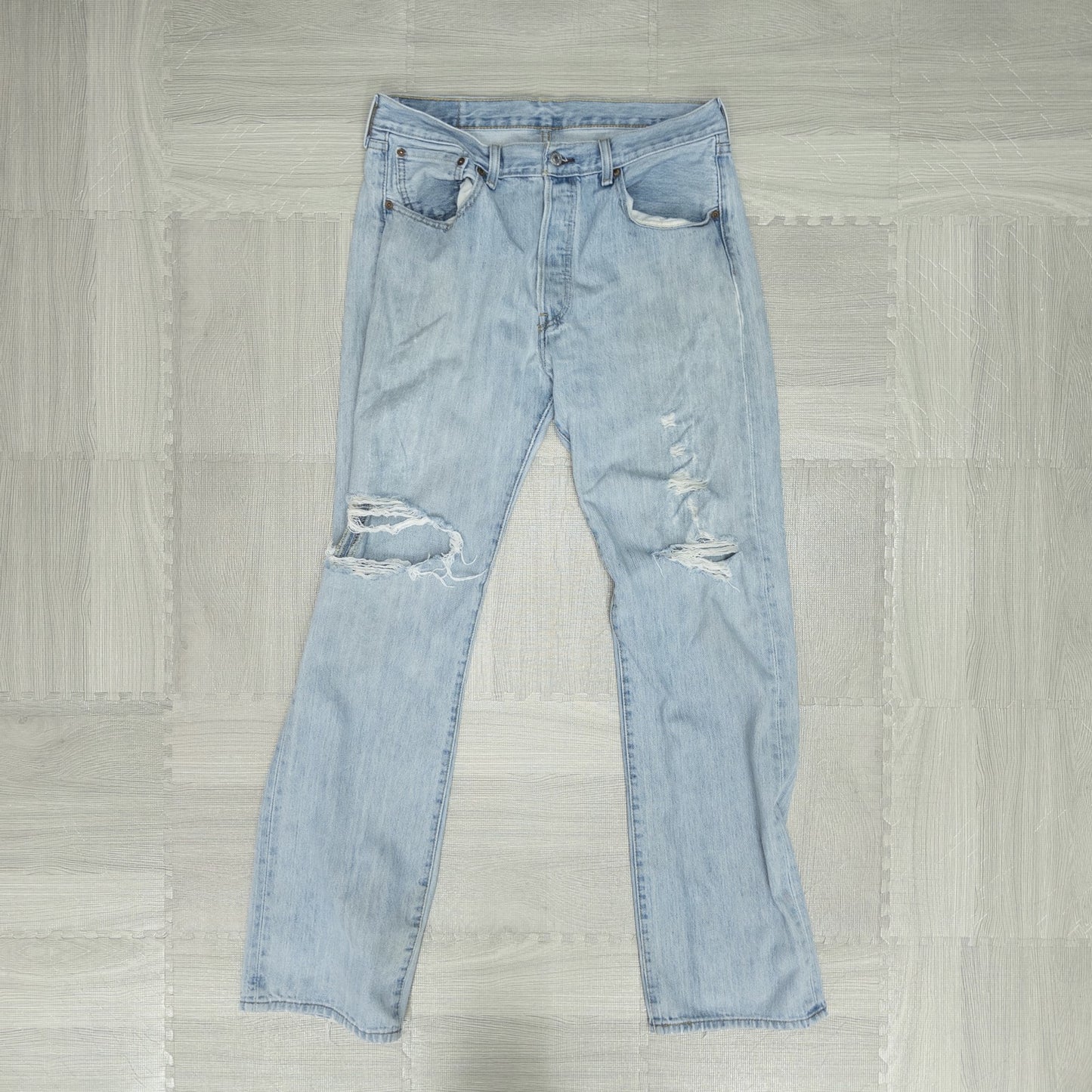 古着卸 現物まとめ売り 洗濯済み 00s Levi’s リーバイス ダメージジーンズ デニムパンツ 12本 セット(M-XL)