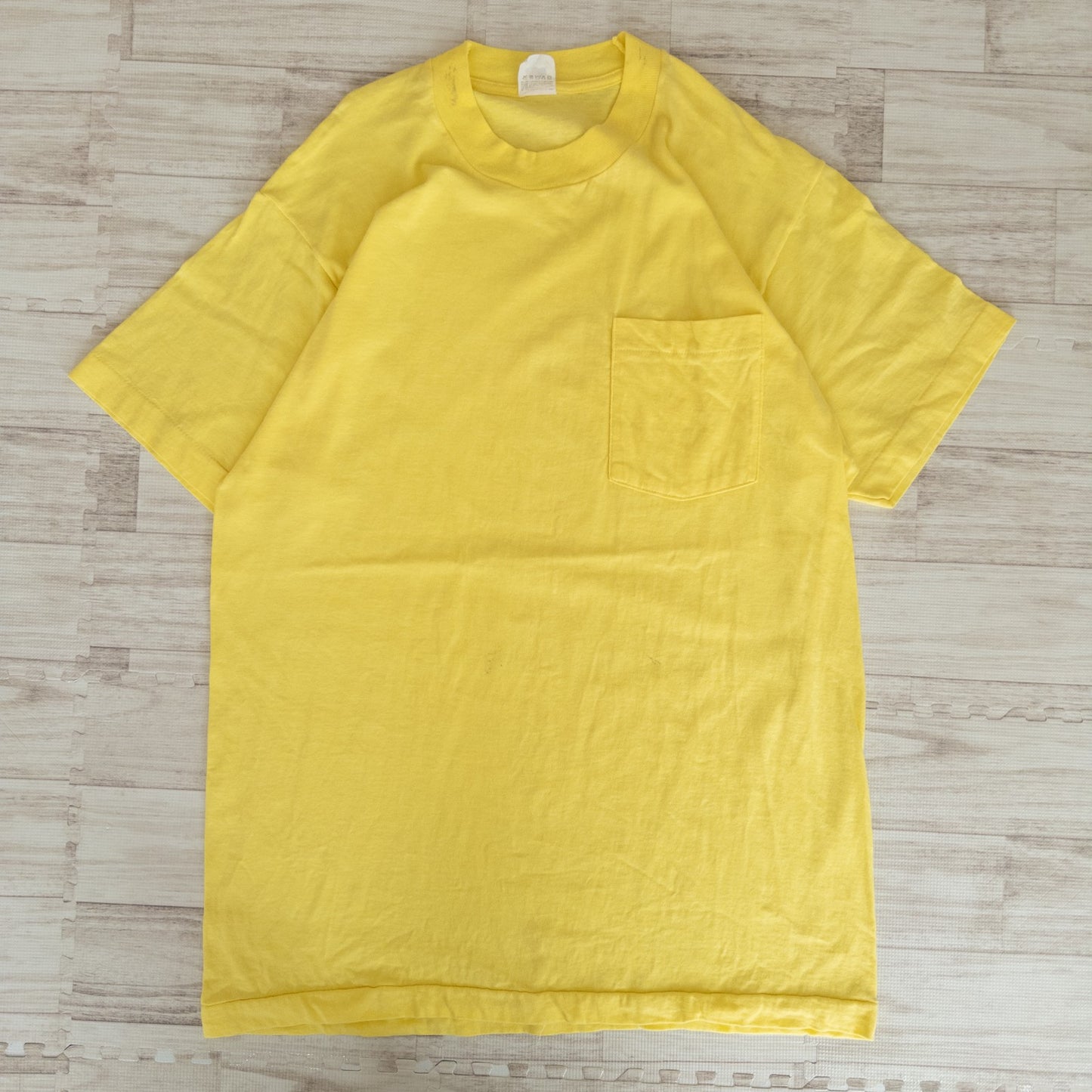 古着卸 現物まとめ売り 洗濯済み 90s 無地 ポケット付き 半袖Tシャツ シングルステッチ 13枚セット (S-XL)