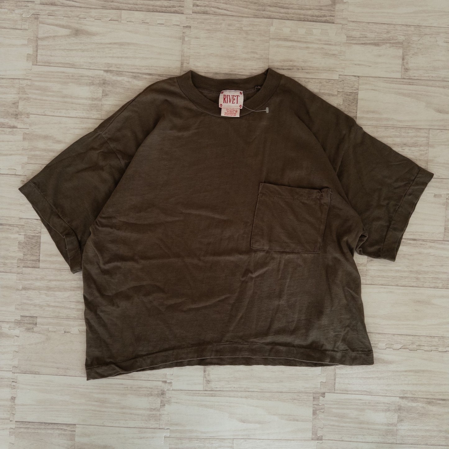 古着卸 現物まとめ売り 洗濯済み 90s 無地 ポケット付き 半袖Tシャツ シングルステッチ 13枚セット (S-XL)