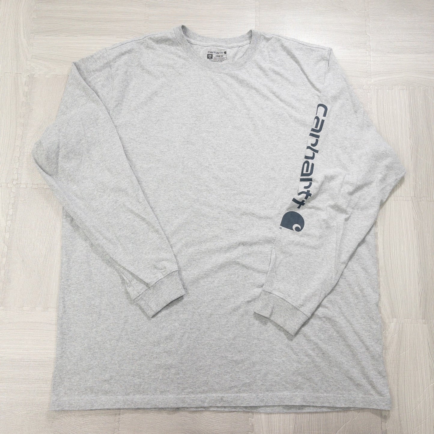 Used Carhartt Long Sleeve T-Shirts (M-XXL) - Set of 12 - Bulk Sale, Washed