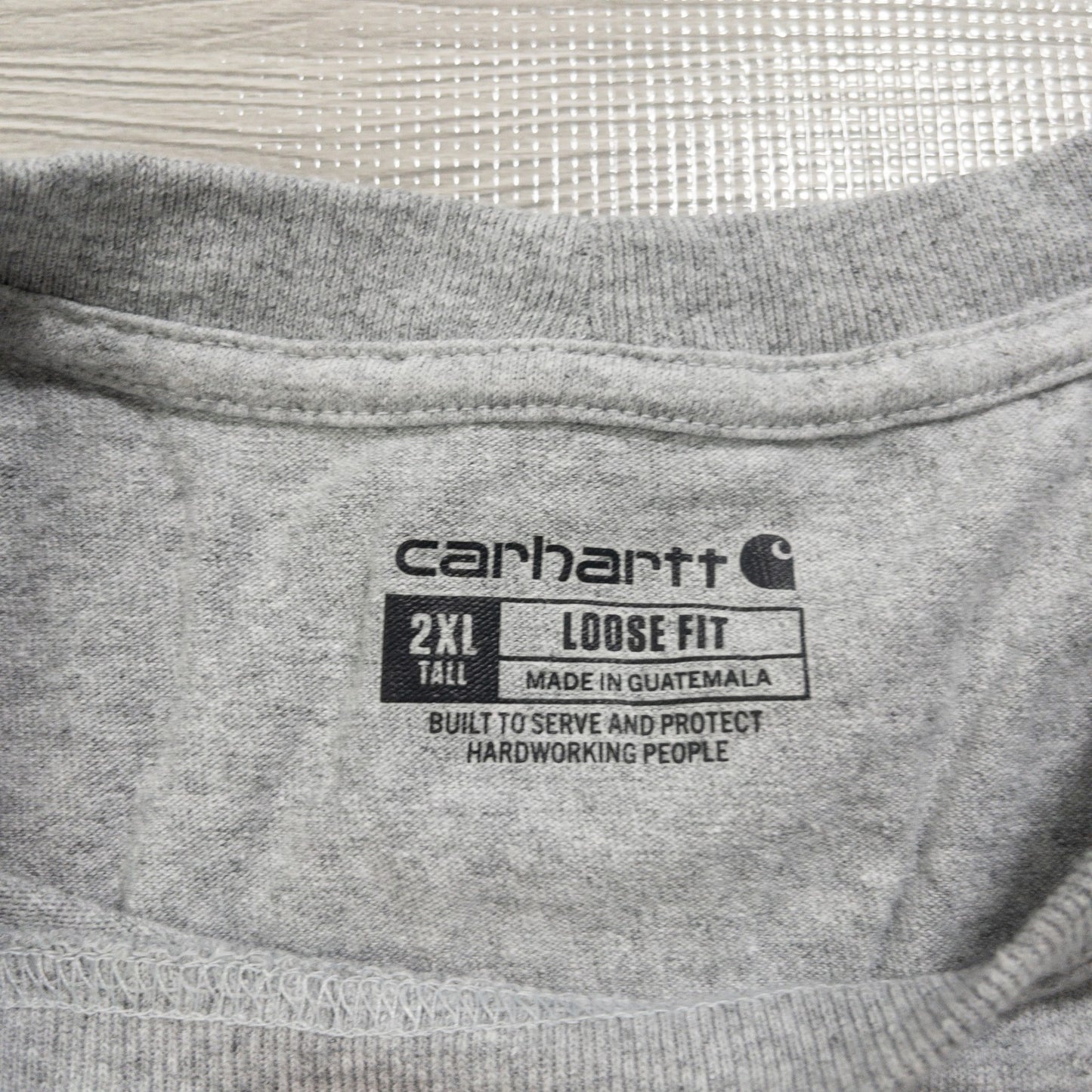 Used Carhartt Long Sleeve T-Shirts (M-XXL) - Set of 12 - Bulk Sale, Washed