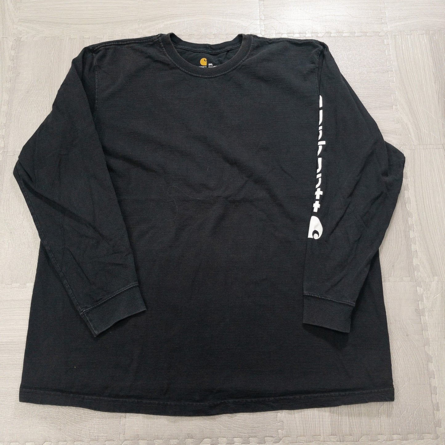 Used Carhartt Long Sleeve T-Shirts (M-XXL) - Set of 12 - Bulk Sale, Washed