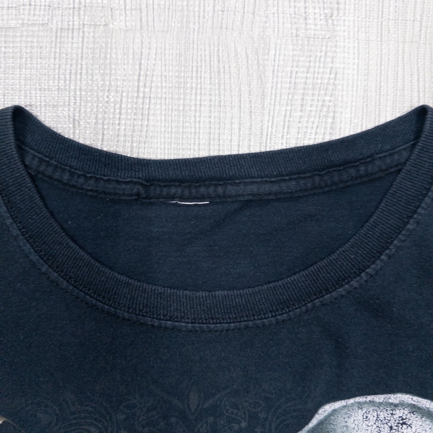 Used clothing wholesale bulk sale, washed skull print short sleeve t-shirts, 12-count (S-XXL)