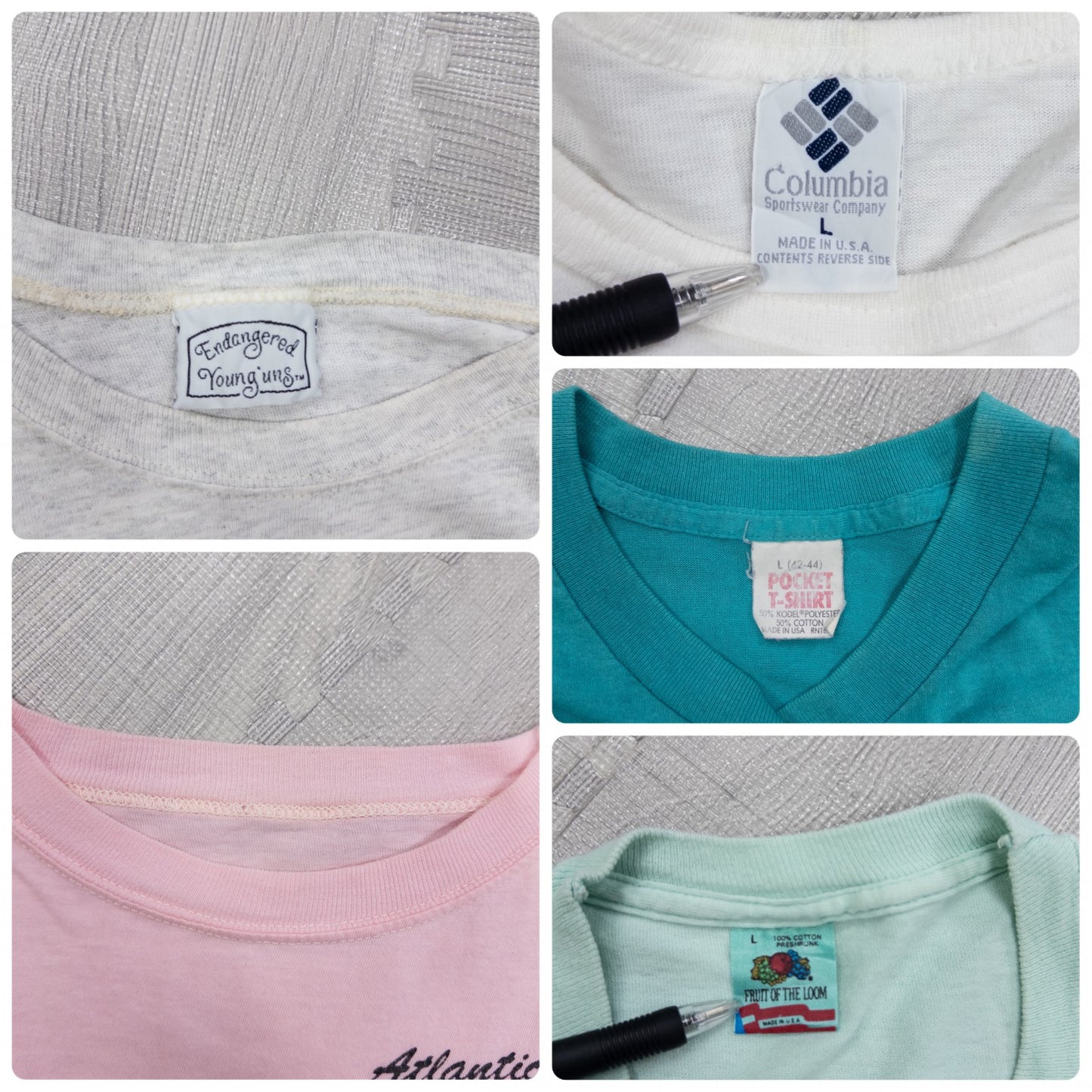 Wholesale Used Clothing, Bulk Sale, Washed, 90s-Present, Cute Women's Short Sleeve T-Shirts, Set of 20 (S-XXL)
