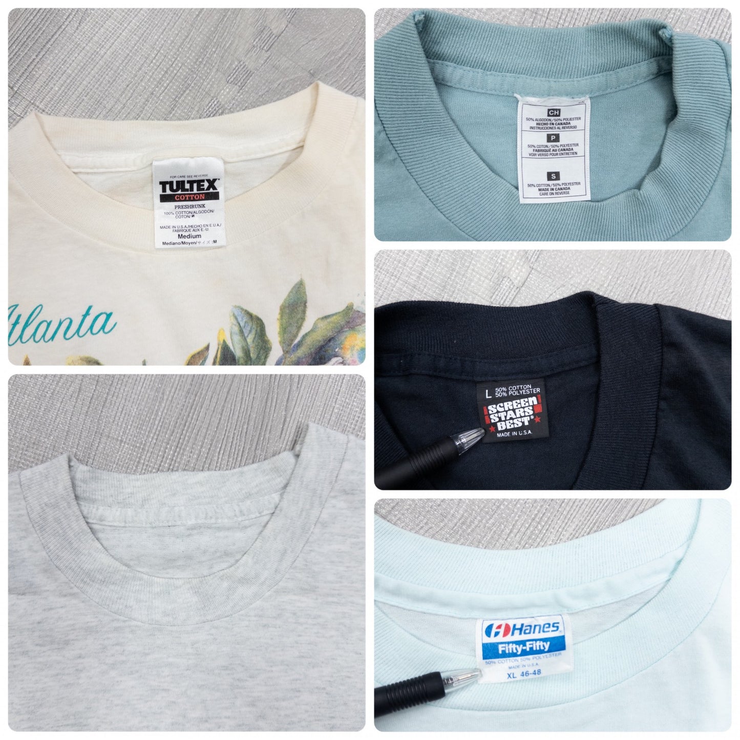 Wholesale Used Clothing, Bulk Sale, Washed, 90s-Present, Cute Women's Short Sleeve T-Shirts, Set of 20 (S-XXL)