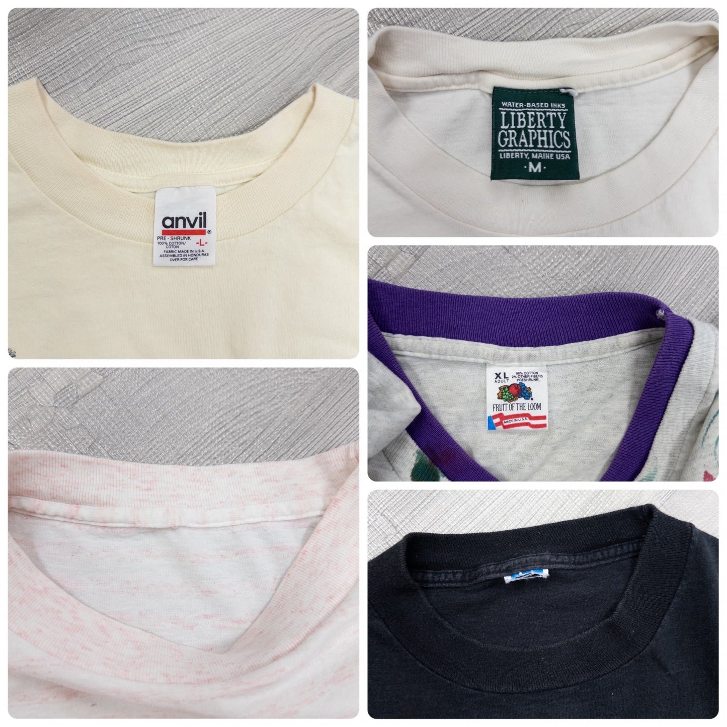 Wholesale Used Clothing, Bulk Sale, Washed, 90s-Present, Cute Women's Short Sleeve T-Shirts, Set of 20 (S-XXL)