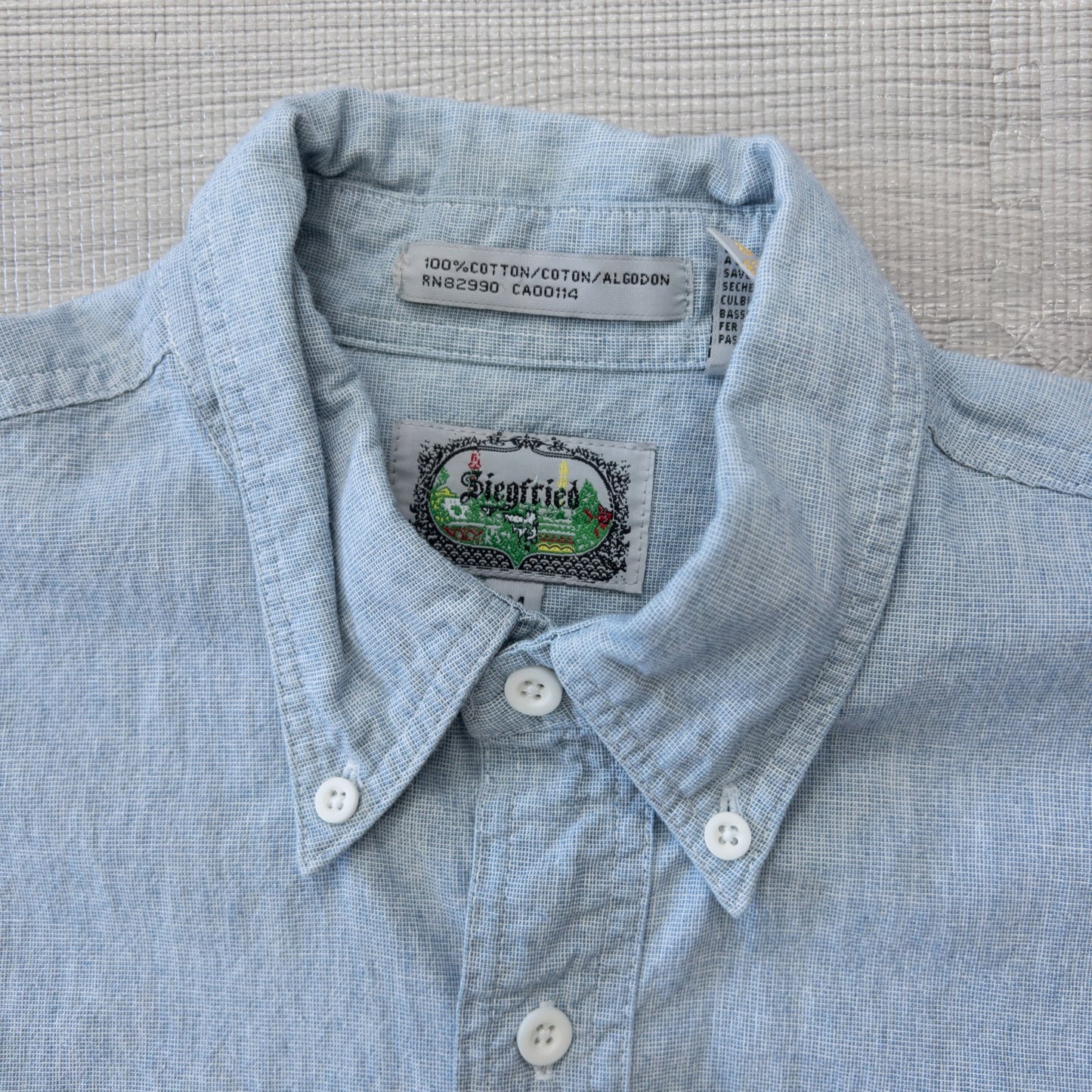 Used clothing wholesale bulk sale, washed, mixed-brand denim shirts, 10-pack (M-XL), including Levi's, Marlboro, etc.