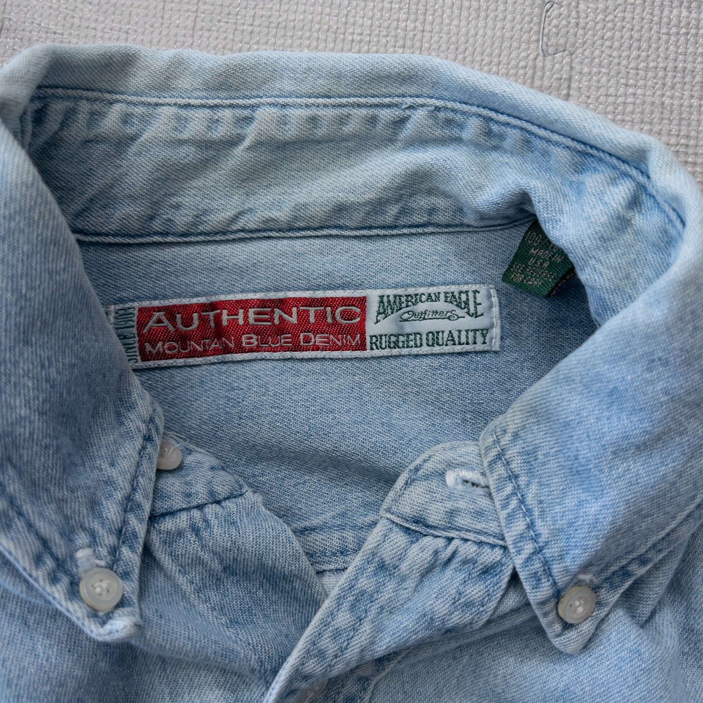 Used clothing wholesale bulk sale, washed, mixed-brand denim shirts, 10-pack (M-XL), including Levi's, Marlboro, etc.
