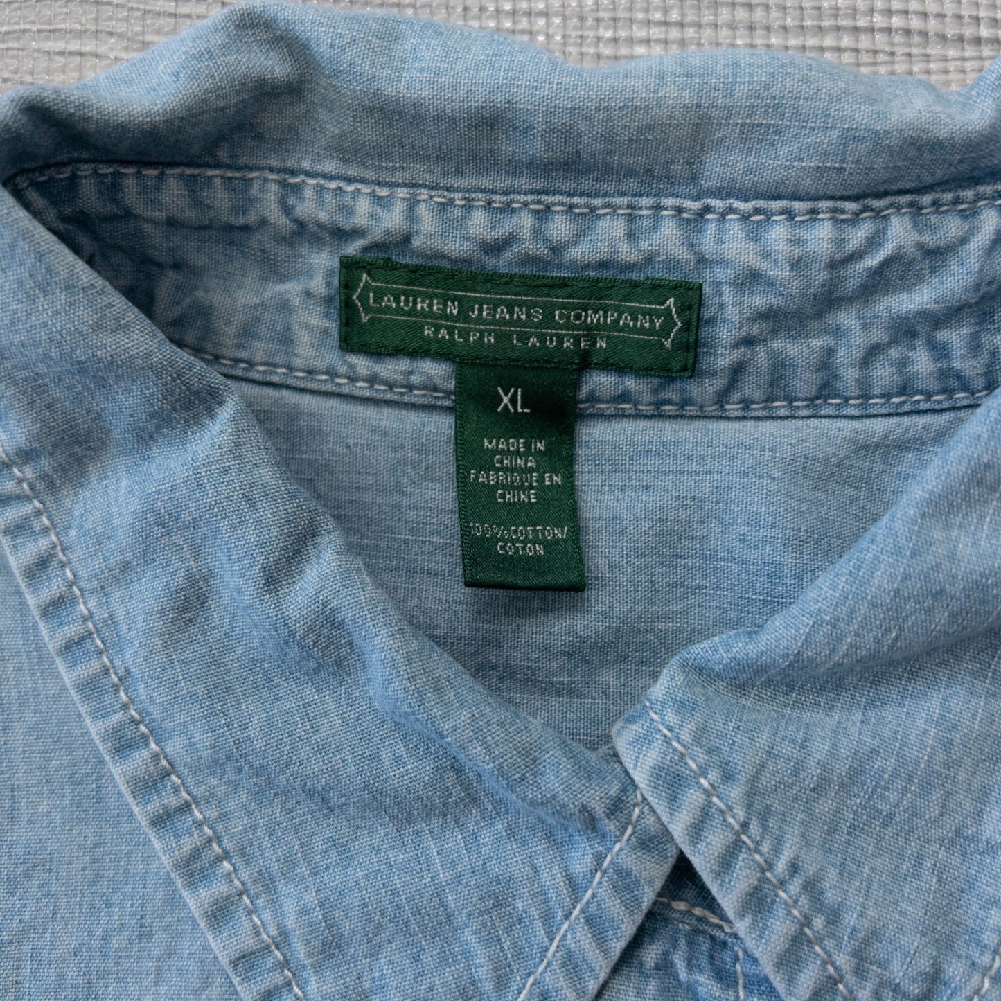 Used clothing wholesale bulk sale, washed, mixed-brand denim shirts, 10-pack (M-XL), including Levi's, Marlboro, etc.
