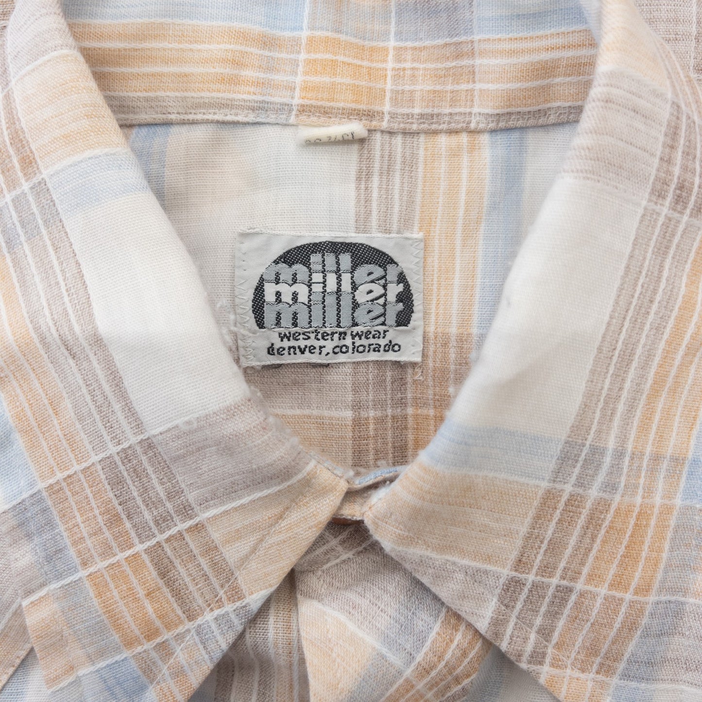 Used clothing wholesale, bulk sale, washed, mixed-brand long-sleeve western shirts, 15-piece set (M-XL), including Wrangler and Woolrich styles.