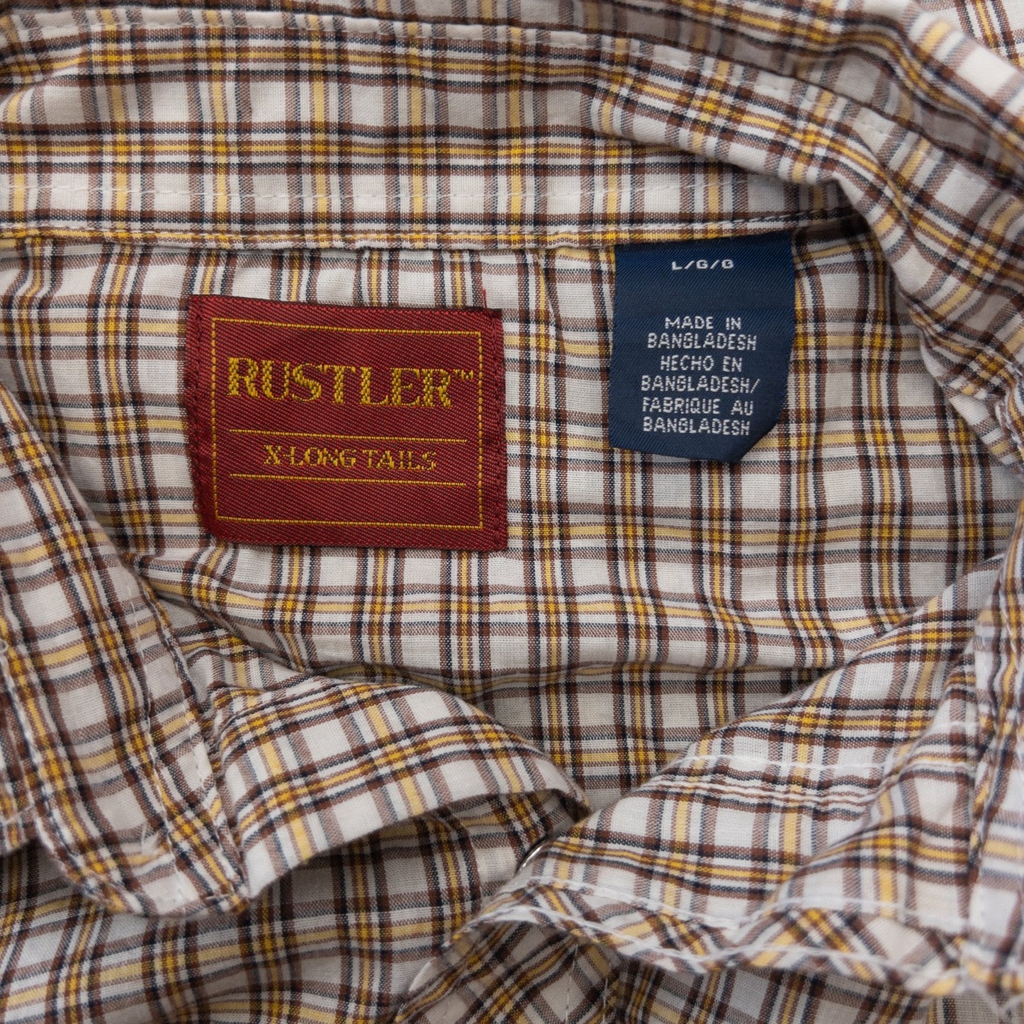 Used clothing wholesale, bulk sale, washed, mixed-brand long-sleeve western shirts, 15-piece set (M-XL), including Wrangler and Woolrich styles.
