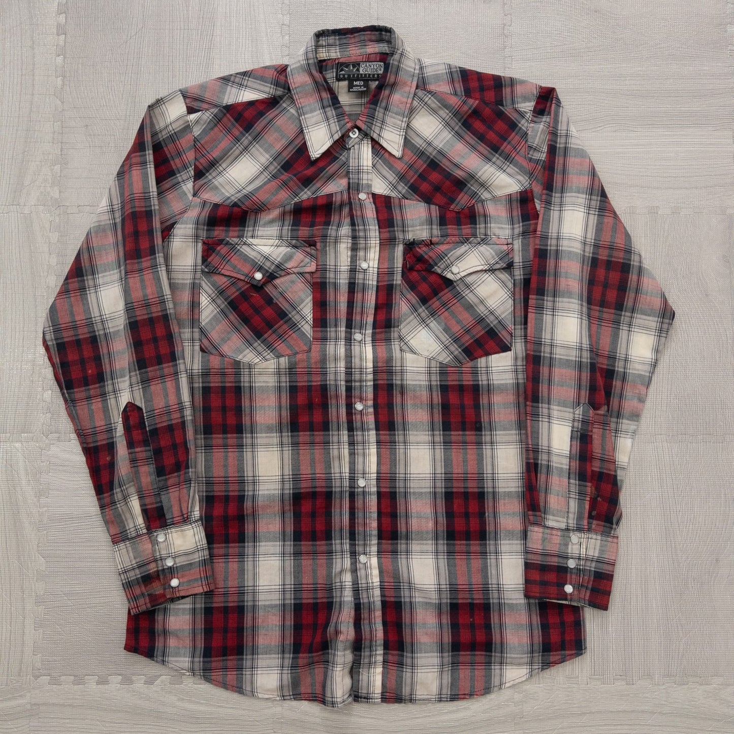 Wholesale Used Clothing, Mixed Brands, Long Sleeve Western Shirts, 15-Piece Set (S-XXXL), Wrangler, Woolrich, etc.
