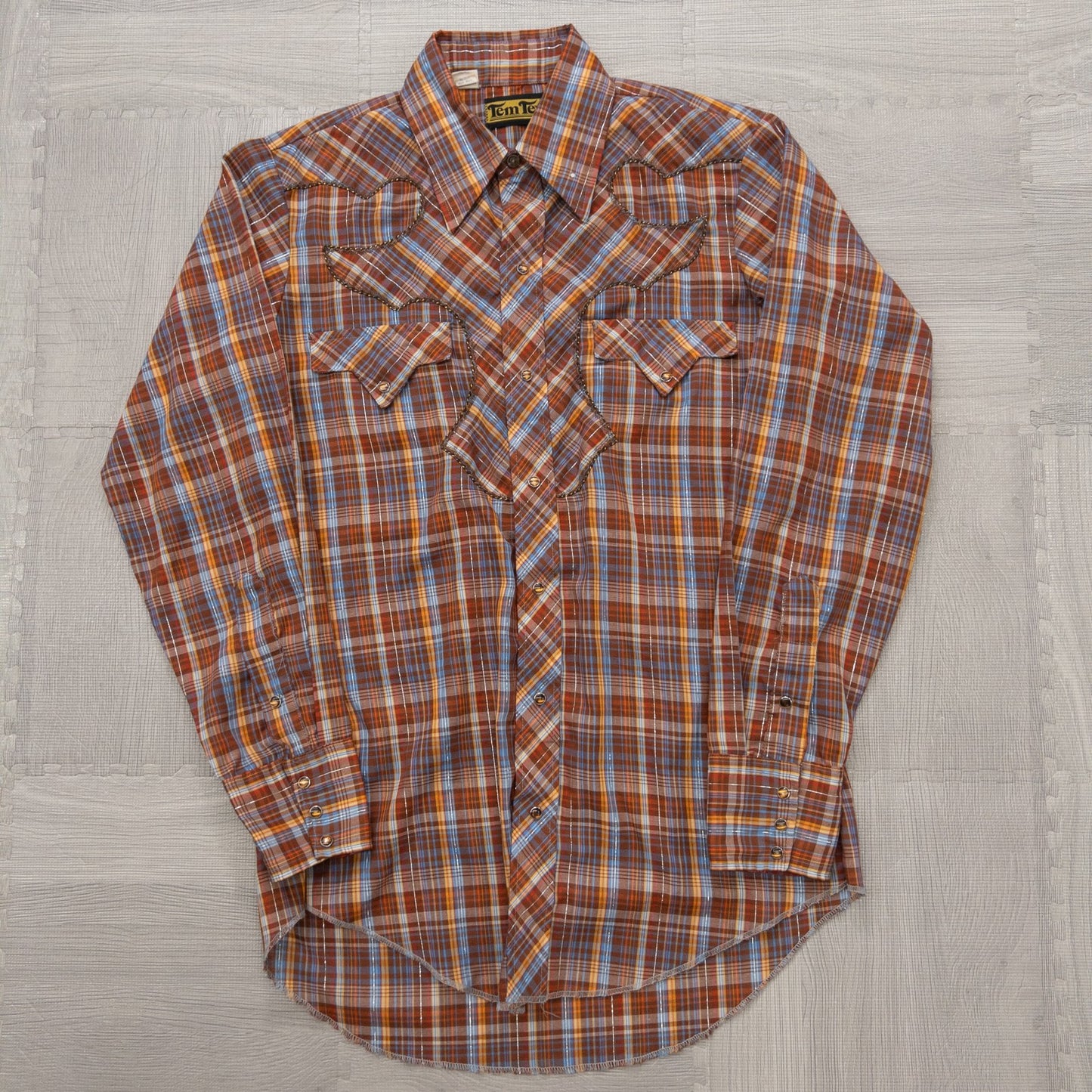 Wholesale Used Clothing, Mixed Brands, Long Sleeve Western Shirts, 15-Piece Set (S-XXXL), Wrangler, Woolrich, etc.
