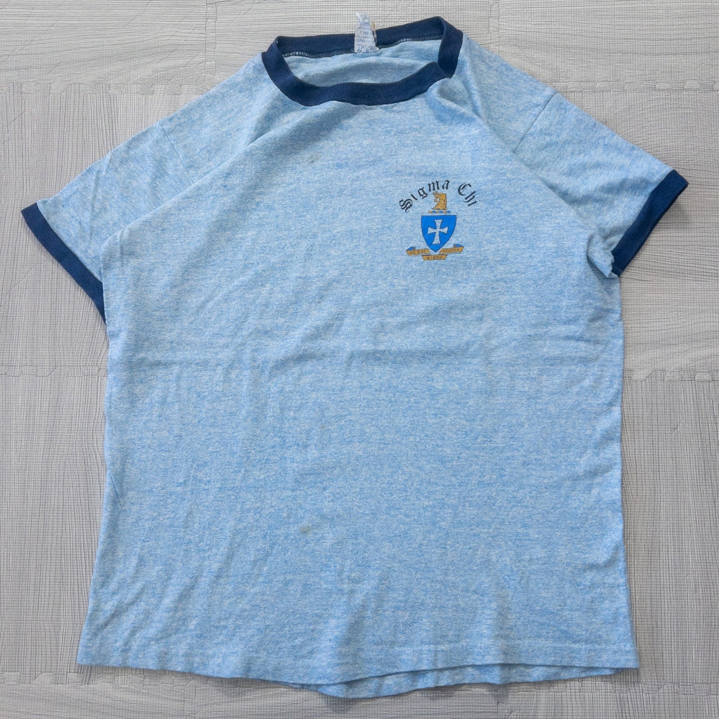 Used clothing wholesale bulk sale: Washed vintage Ringer T-shirts, 14-piece set (S-XL)