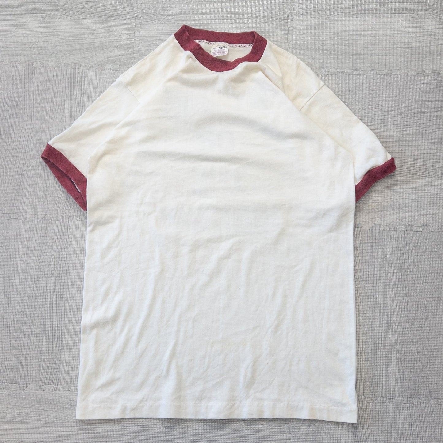 Used clothing wholesale bulk sale: Washed vintage Ringer T-shirts, 14-piece set (S-XL)