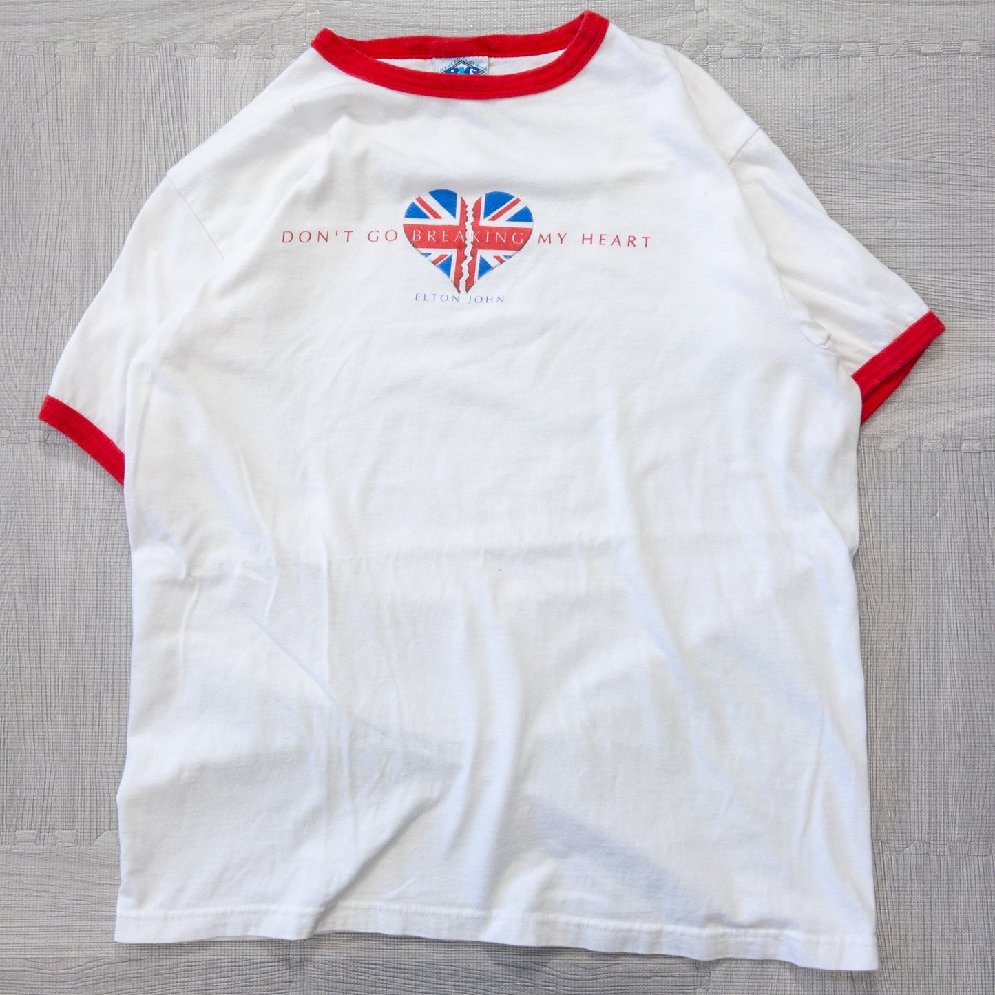 Used clothing wholesale bulk sale: Washed vintage Ringer T-shirts, 14-piece set (S-XL)