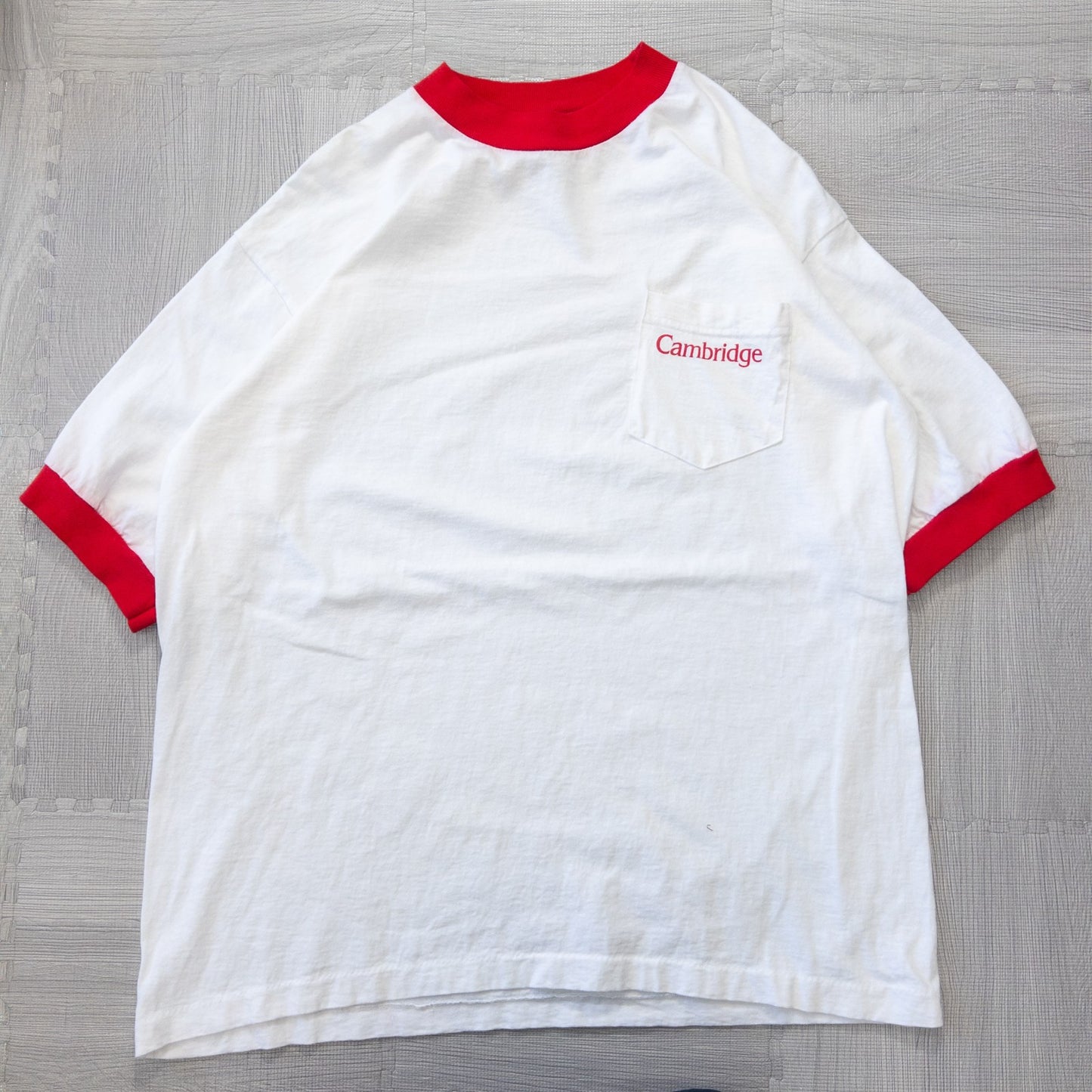 Used clothing wholesale bulk sale: Washed vintage Ringer T-shirts, 14-piece set (S-XL)