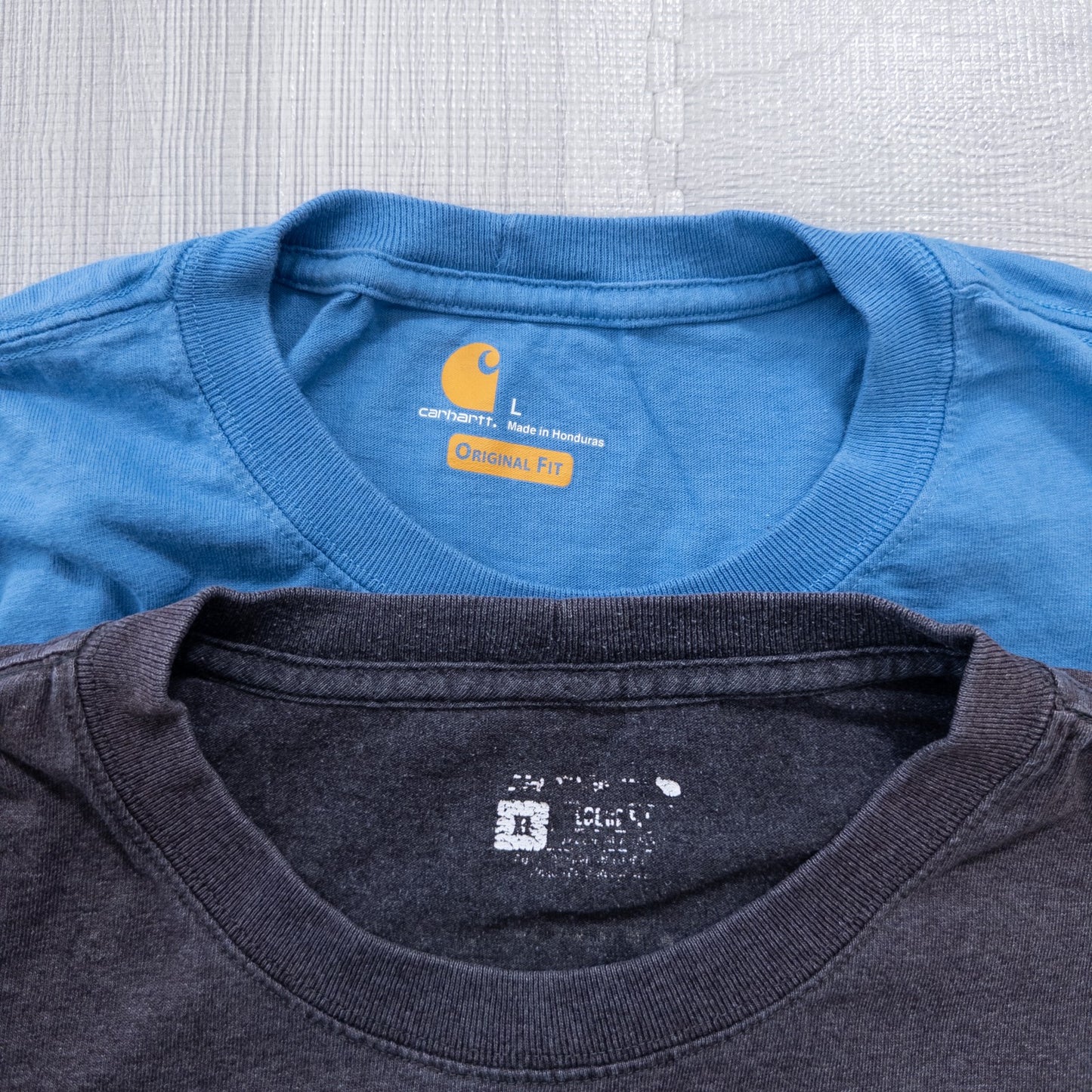 Used Carhartt T-shirts, 7-piece set (M-XXL) - Bulk sale, washed.