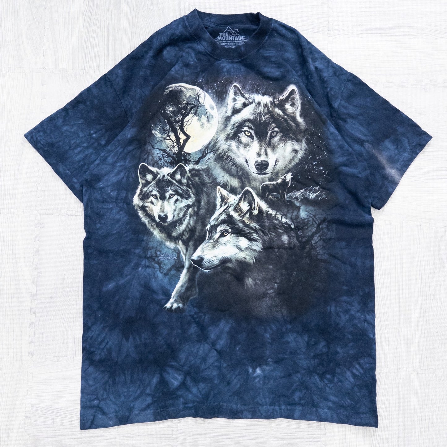 Used clothing wholesale bulk sale, washed mountain t-shirts, 12-count (L-XXXL)