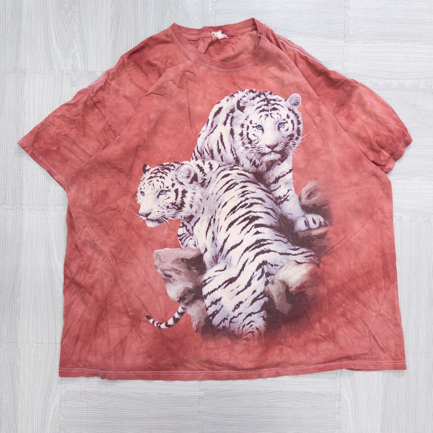 Used clothing wholesale bulk sale, washed mountain t-shirts, 12-count (L-XXXL)