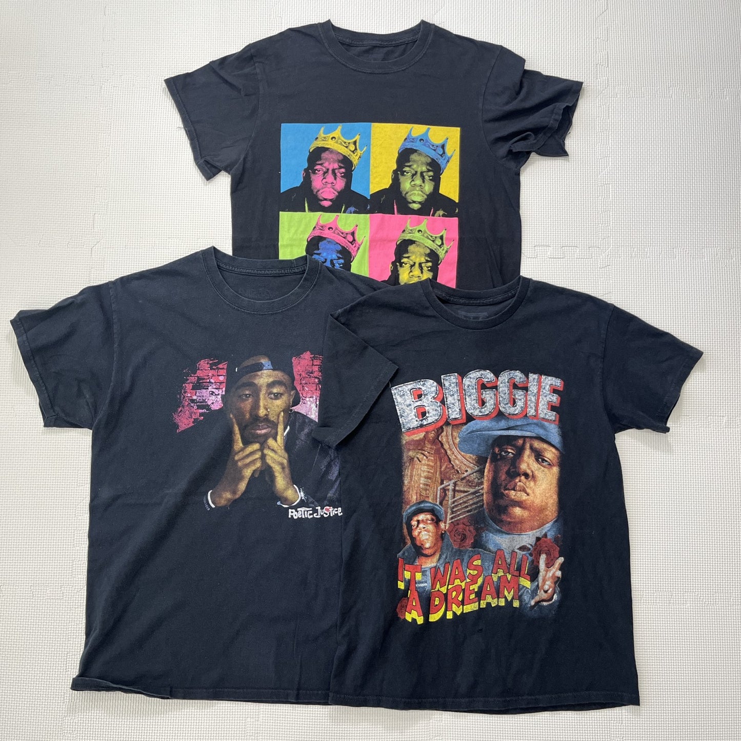 古着卸 現物まとめ売り 洗濯済み ヒップホップアーティスト Tシャツ 12枚セット(S-XXL)