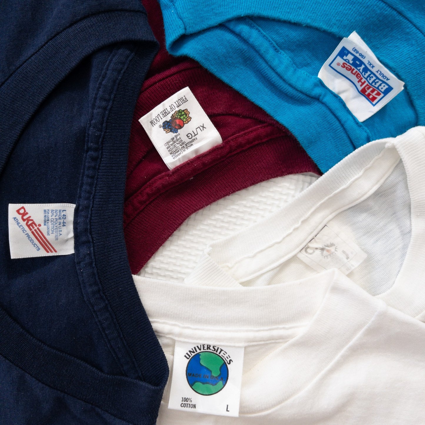 Used clothing wholesale bulk sale: Washed 90s short-sleeved T-shirts, single-stitched, made in the USA, 20-count (M-XXL)