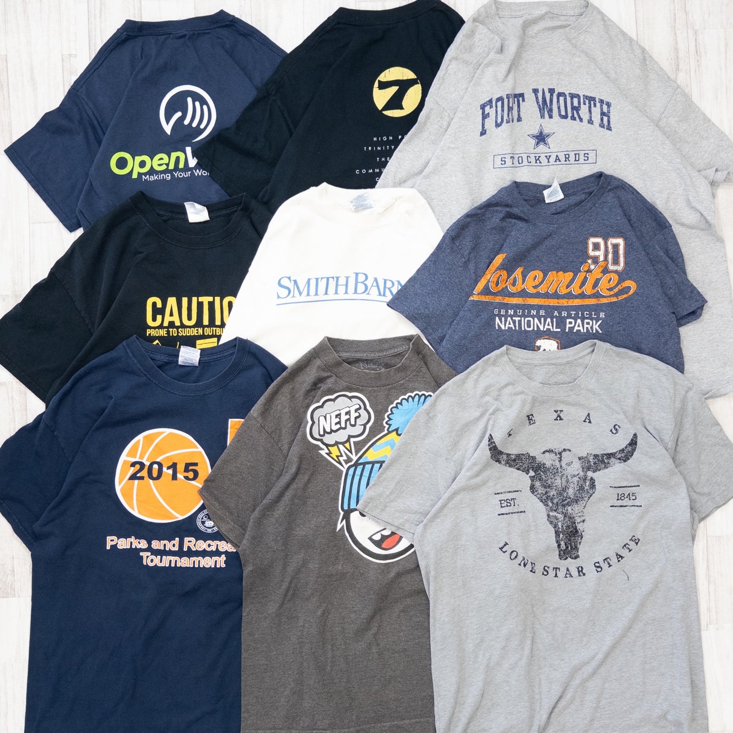 Used clothing wholesale, bulk sale, washed, special price, USA short-sleeve T-shirts, 36-count set (S-XXXL)