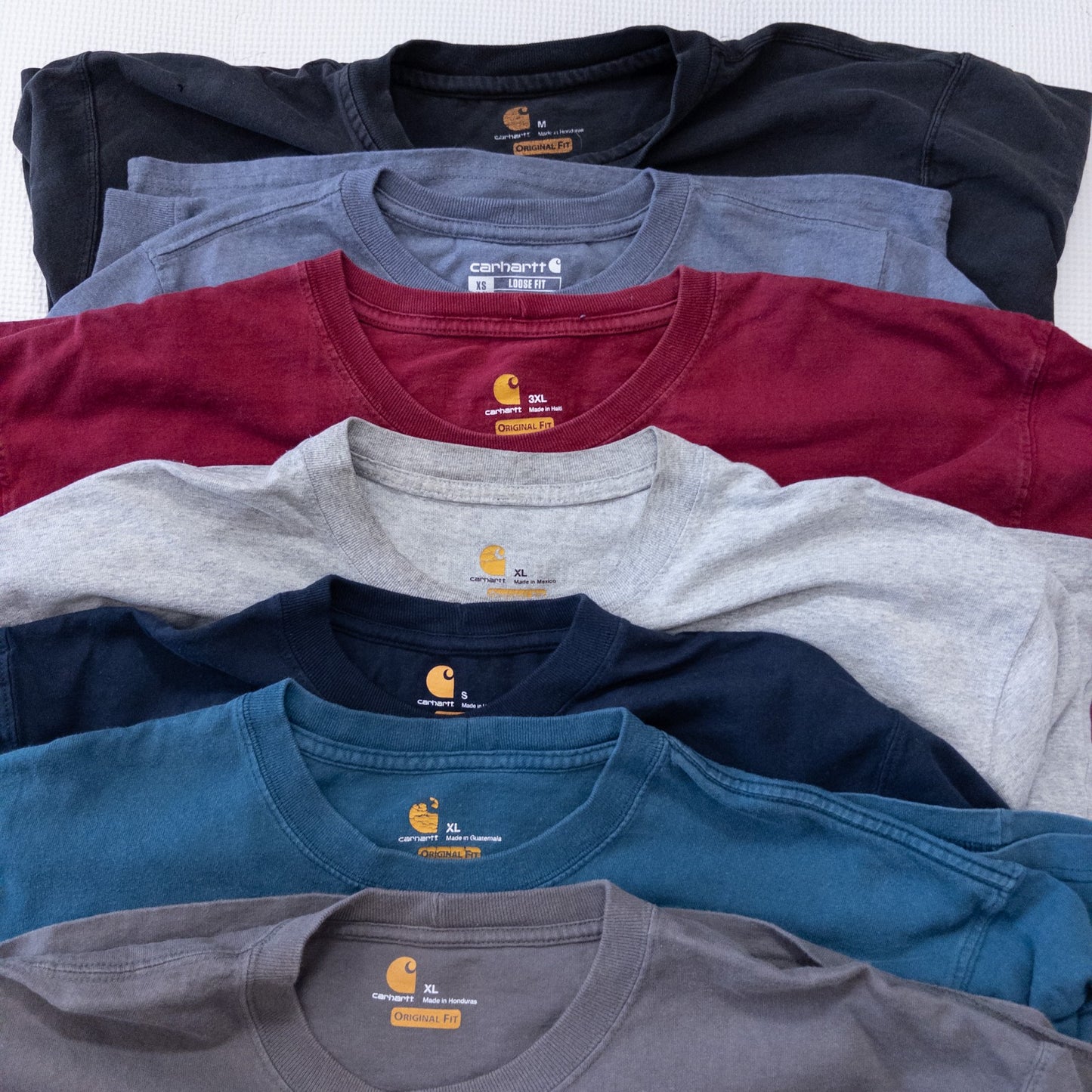 古着卸 現物まとめ売り 洗濯済み カーハート長袖Tシャツ ロンT 27枚セット(XS-XXXL) w614001