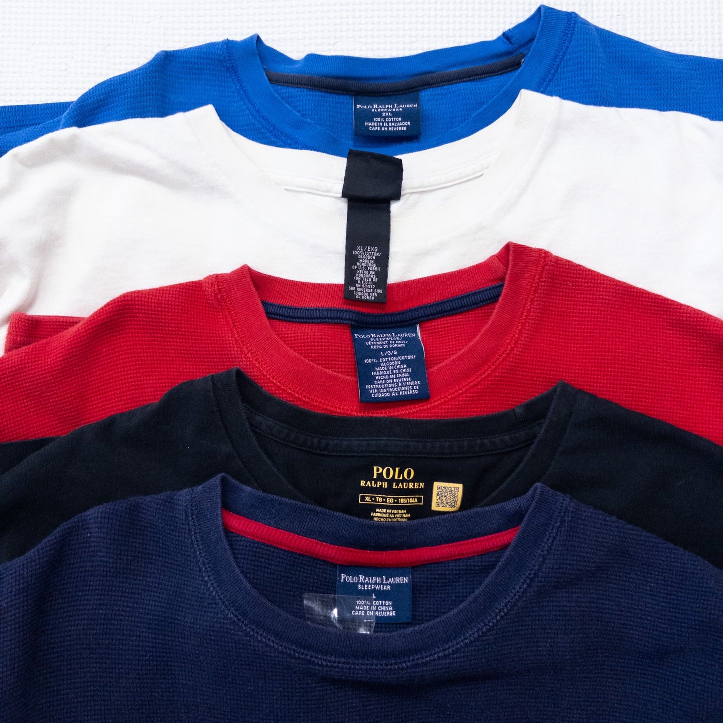 古着卸 現物まとめ売り 洗濯済み ラルフローレン長袖Tシャツ ロンT 10枚セット(M-XXL) w614004