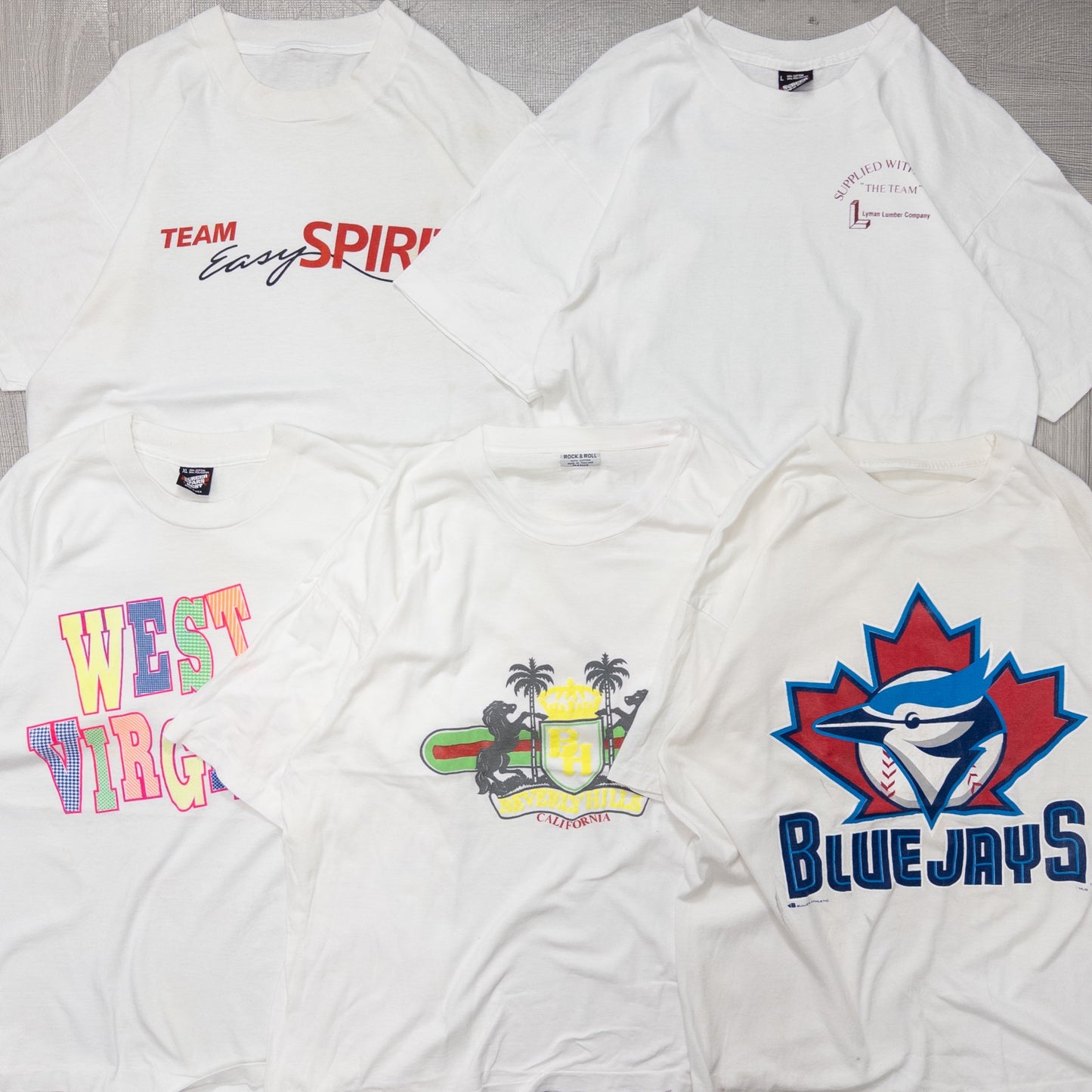 古着卸 現物まとめ売り 洗濯済み 90s シミあり 半袖Tシャツ 20枚セット(M-XXL) w615001