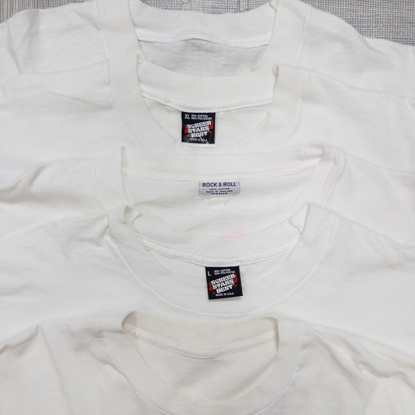 古着卸 現物まとめ売り 洗濯済み 90s シミあり 半袖Tシャツ 20枚セット(M-XXL) w615001