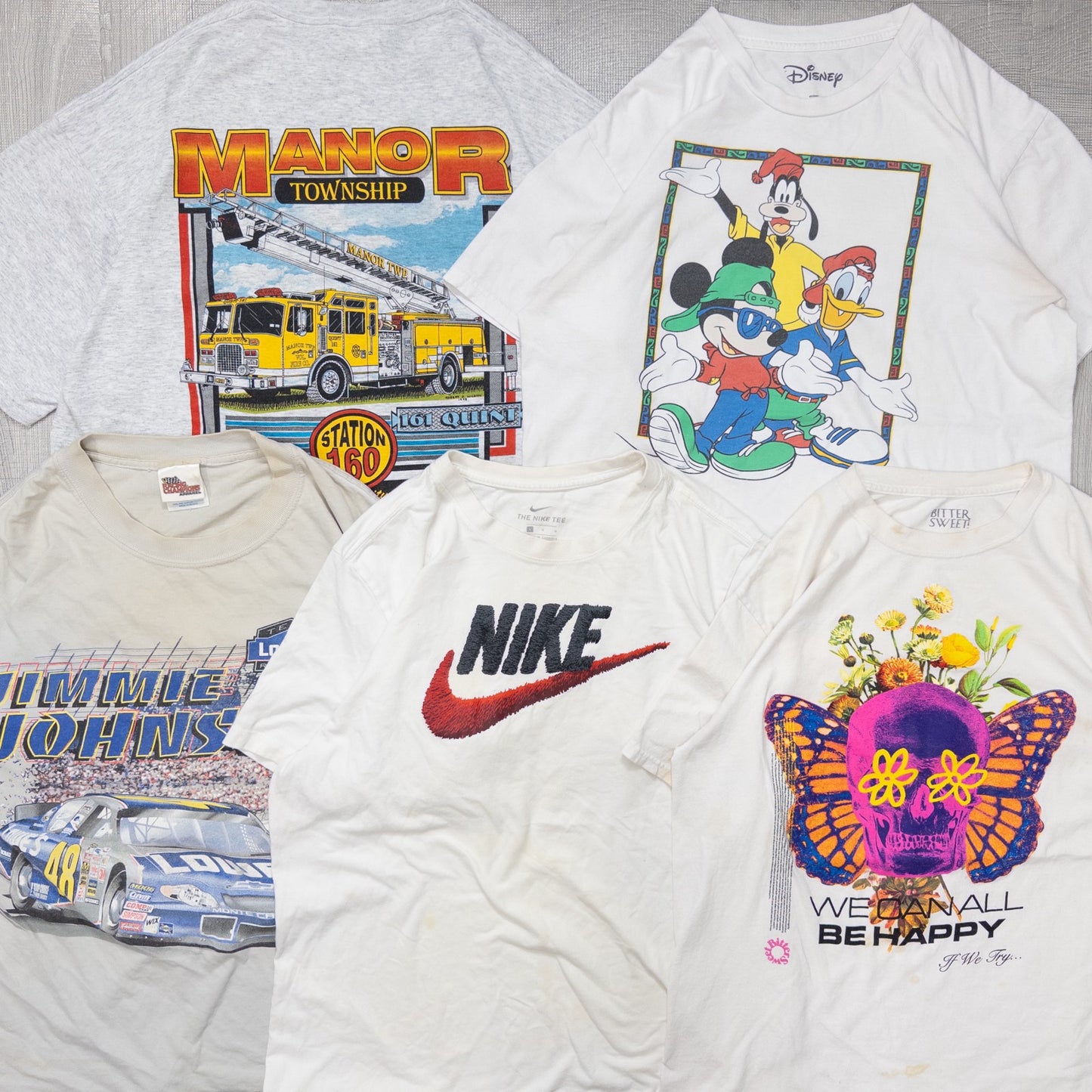 古着卸 現物まとめ売り 洗濯済み 00s~ シミあり 半袖Tシャツ 20枚セット(S-XXL) w615002
