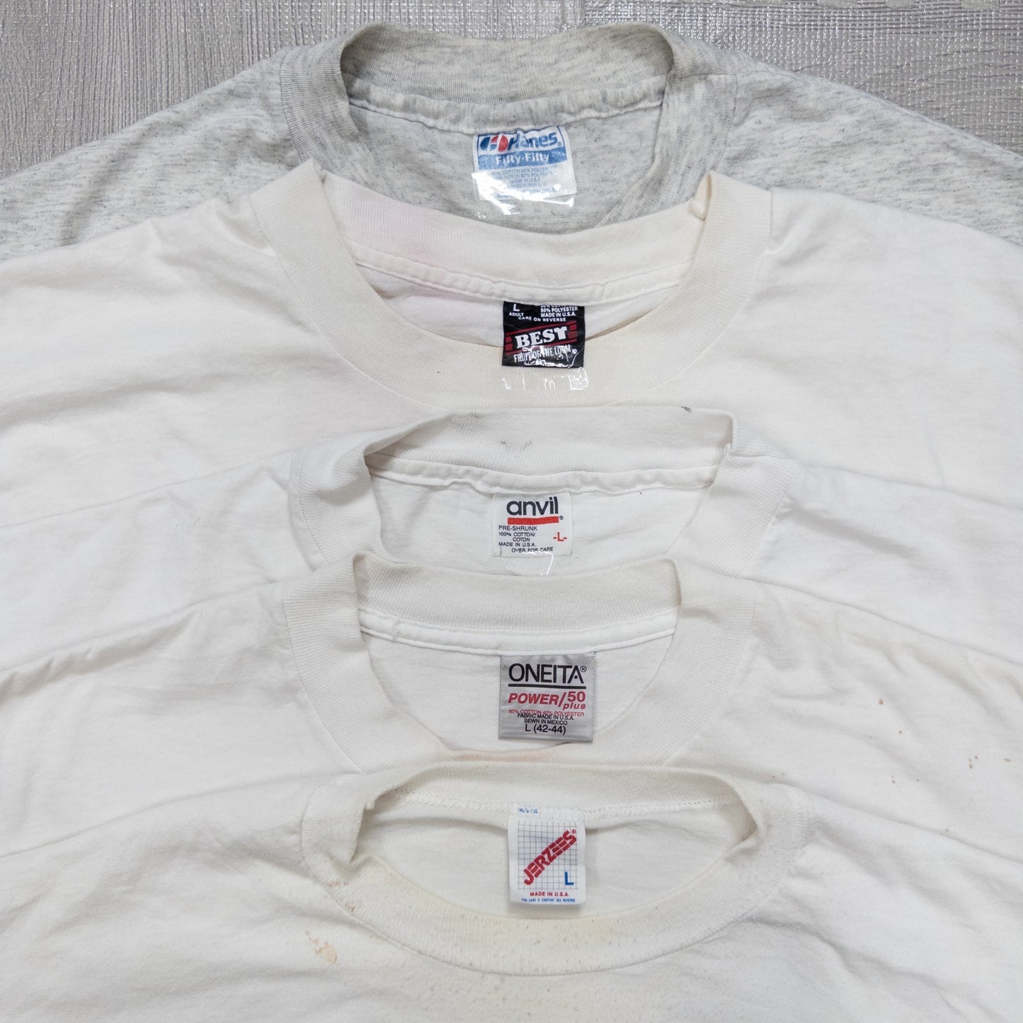 古着卸 現物まとめ売り 洗濯済み 90s シミあり 半袖Tシャツ 20枚セット(M-XXL) w615003