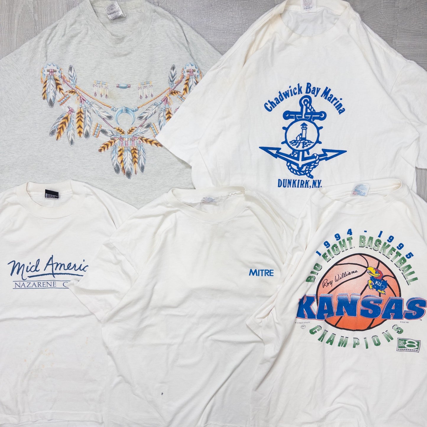 古着卸 現物まとめ売り 洗濯済み 90s シミあり 半袖Tシャツ 20枚セット(M-XXL) w615003