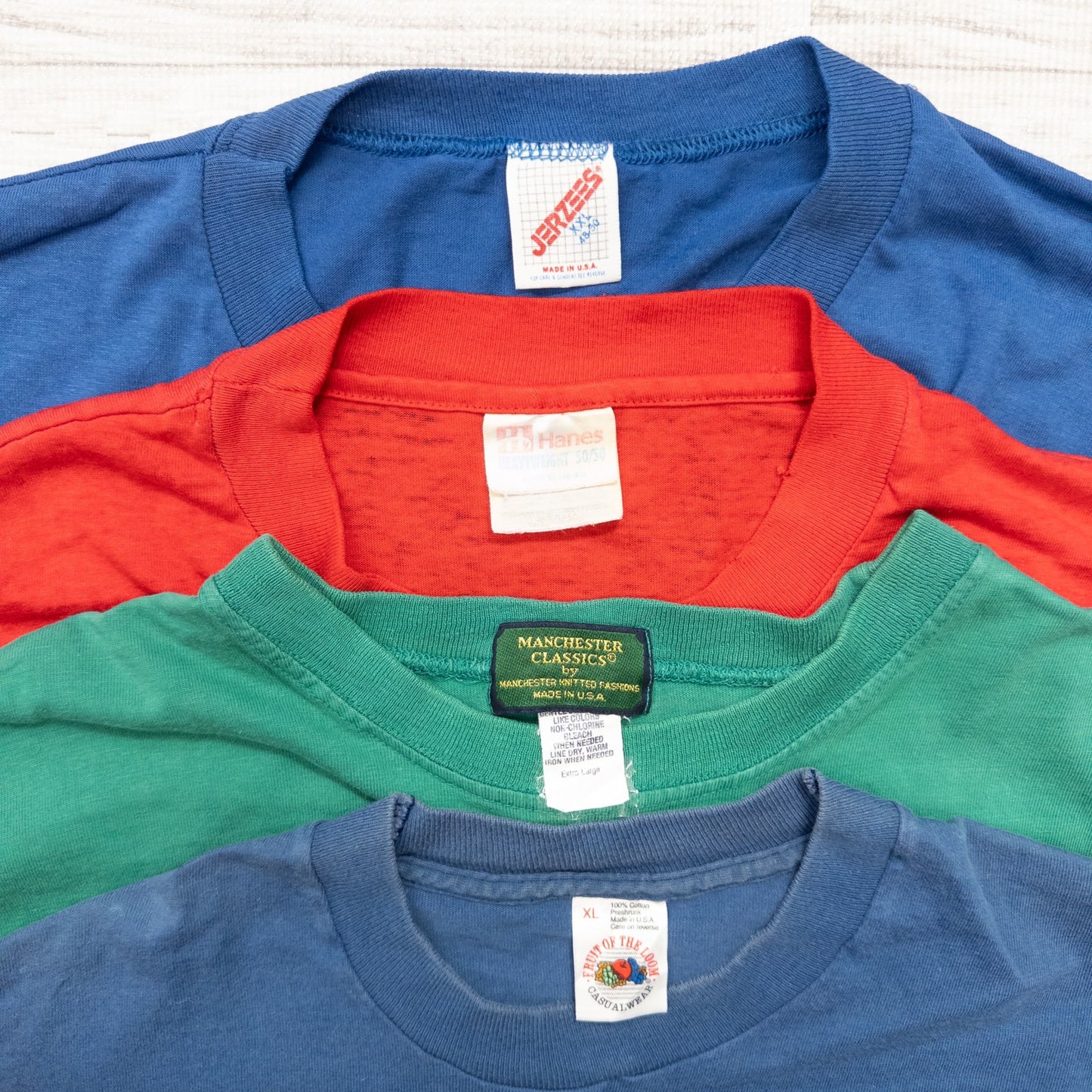 古着卸 現物まとめ売り 洗濯済み 90s シングルステッチ 無地 半袖Tシャツ 13枚セット(M-XXL) w622001