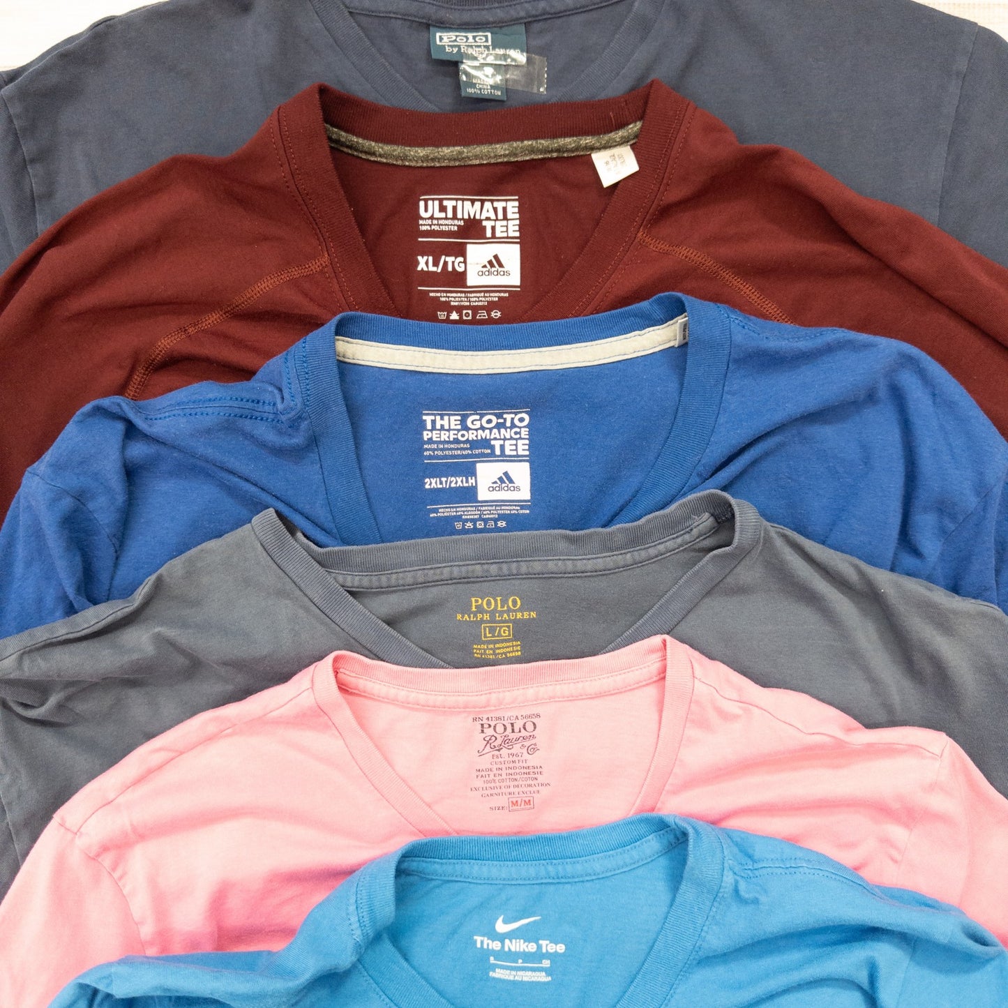 古着卸 現物まとめ売り 洗濯済み ブランドMIX 半袖Tシャツ 23枚セット(S-XXXL) w623004