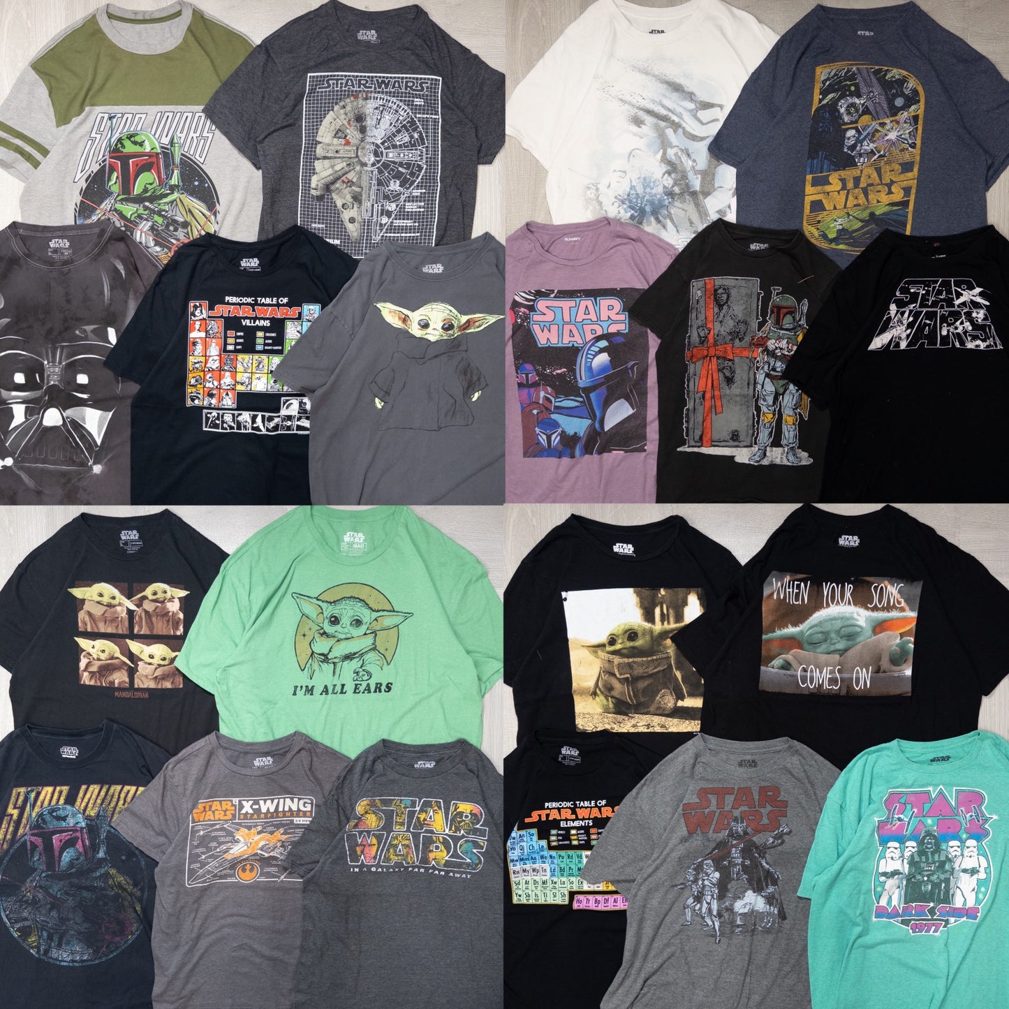 古着卸 現物まとめ売り 洗濯済み STAR WARSスターウォーズ 半袖Tシャツ 20枚セット(S-XXL) w701002