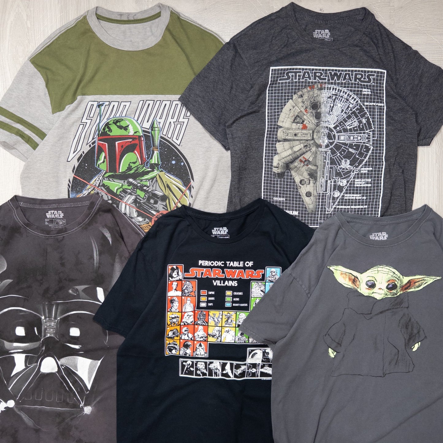 古着卸 現物まとめ売り 洗濯済み STAR WARSスターウォーズ 半袖Tシャツ 20枚セット(S-XXL) w701002