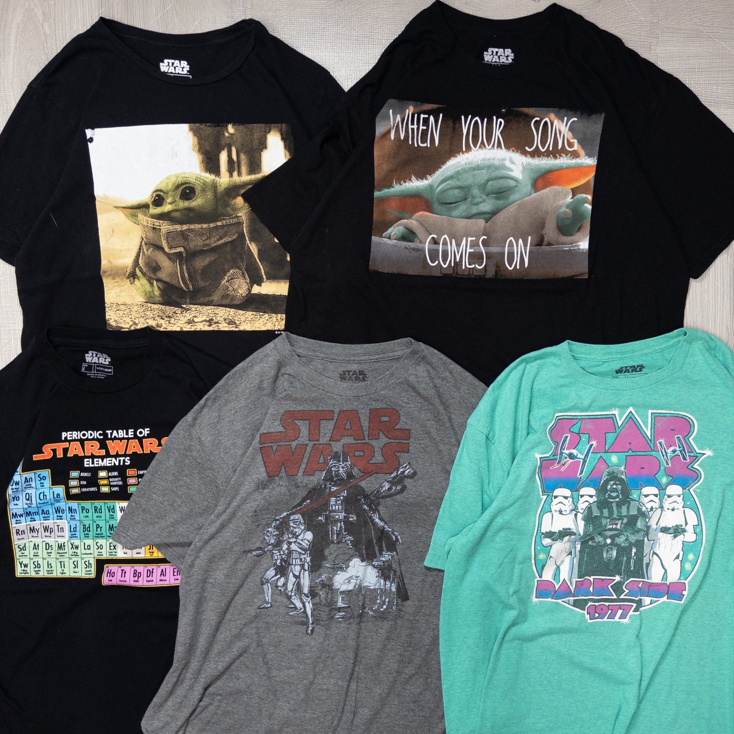 古着卸 現物まとめ売り 洗濯済み STAR WARSスターウォーズ 半袖Tシャツ 20枚セット(S-XXL) w701002