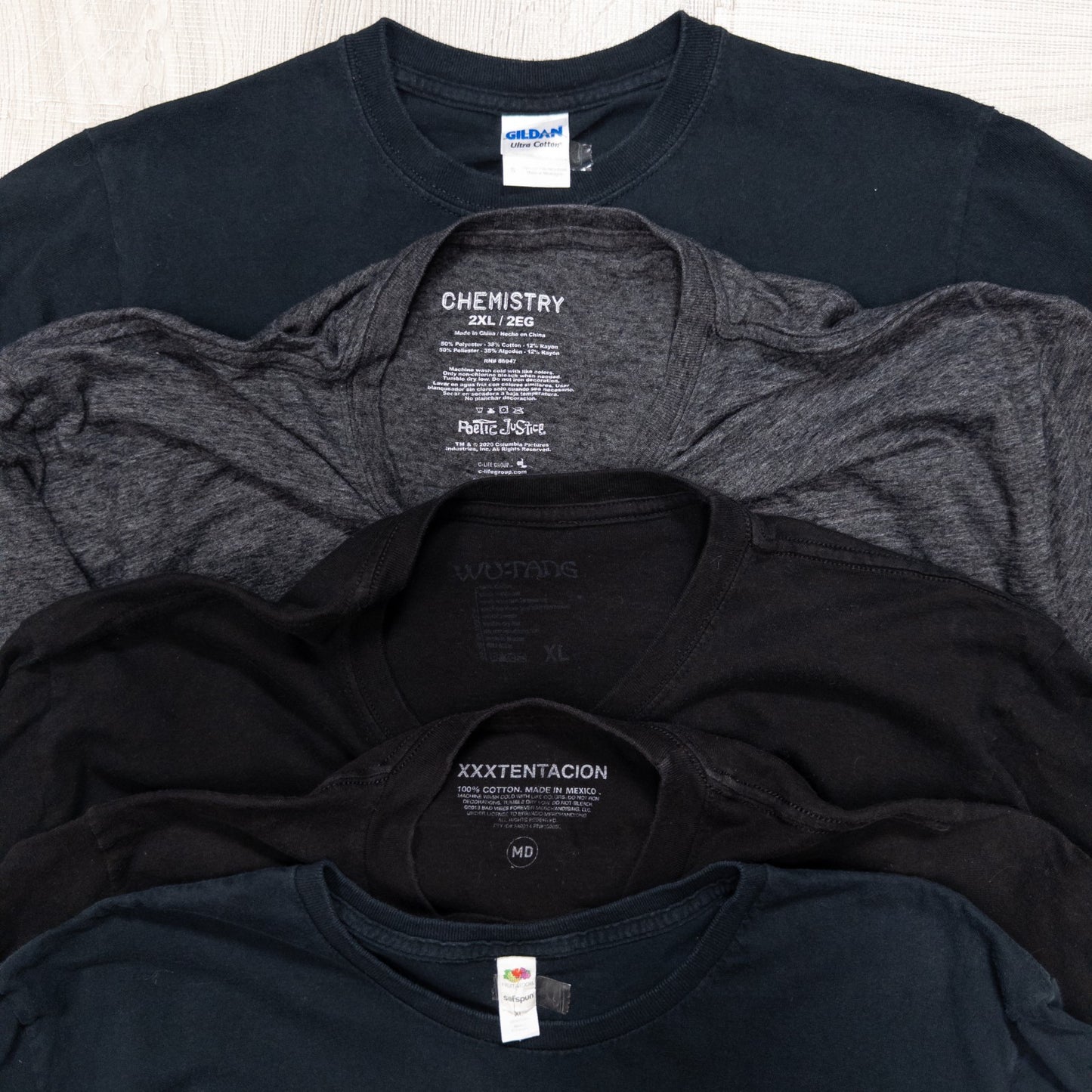 古着卸 現物まとめ売り 洗濯済み HIP-HOP ラップ 半袖Tシャツ 20枚セット(XS-XXL) w701006