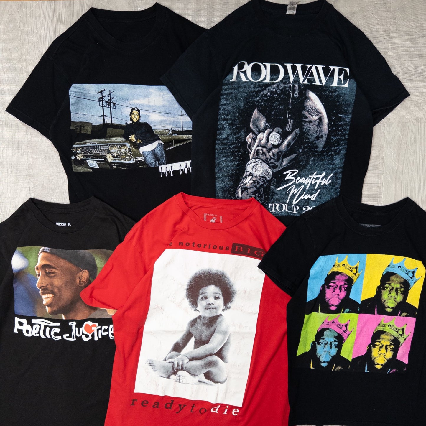 古着卸 現物まとめ売り 洗濯済み HIP-HOP ラップ 半袖Tシャツ 20枚セット(XS-XXL) w701006