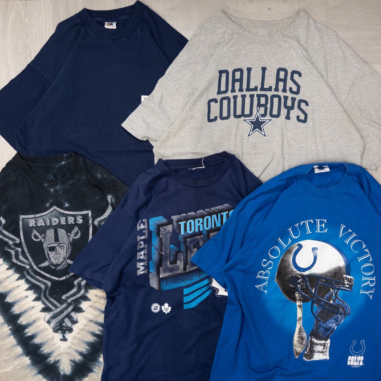 古着卸 現物まとめ売り 洗濯済み NFL MLB NHL オフィシャルチーム系 半袖Tシャツ 17枚セット(L-XXL) w701008