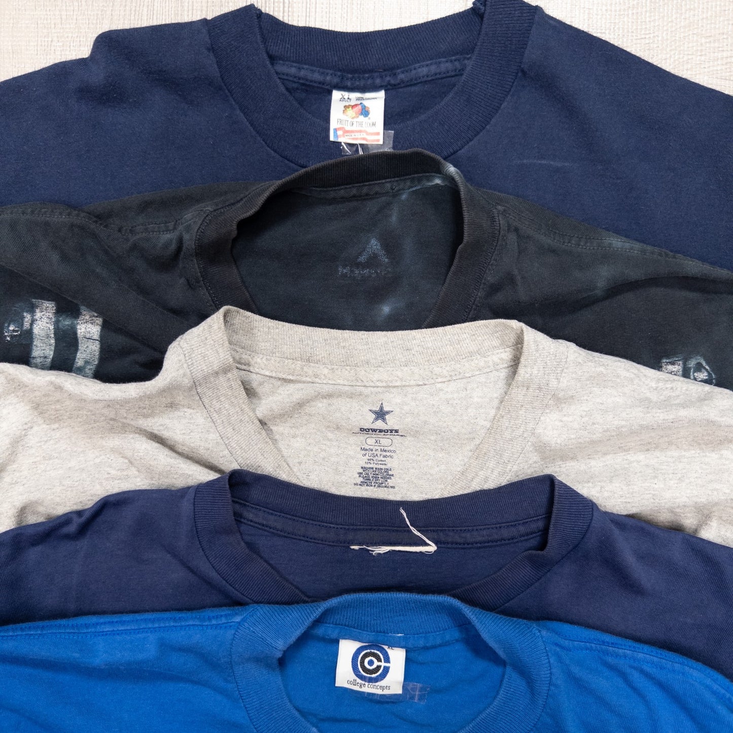 古着卸 現物まとめ売り 洗濯済み NFL MLB NHL オフィシャルチーム系 半袖Tシャツ 17枚セット(L-XXL) w701008