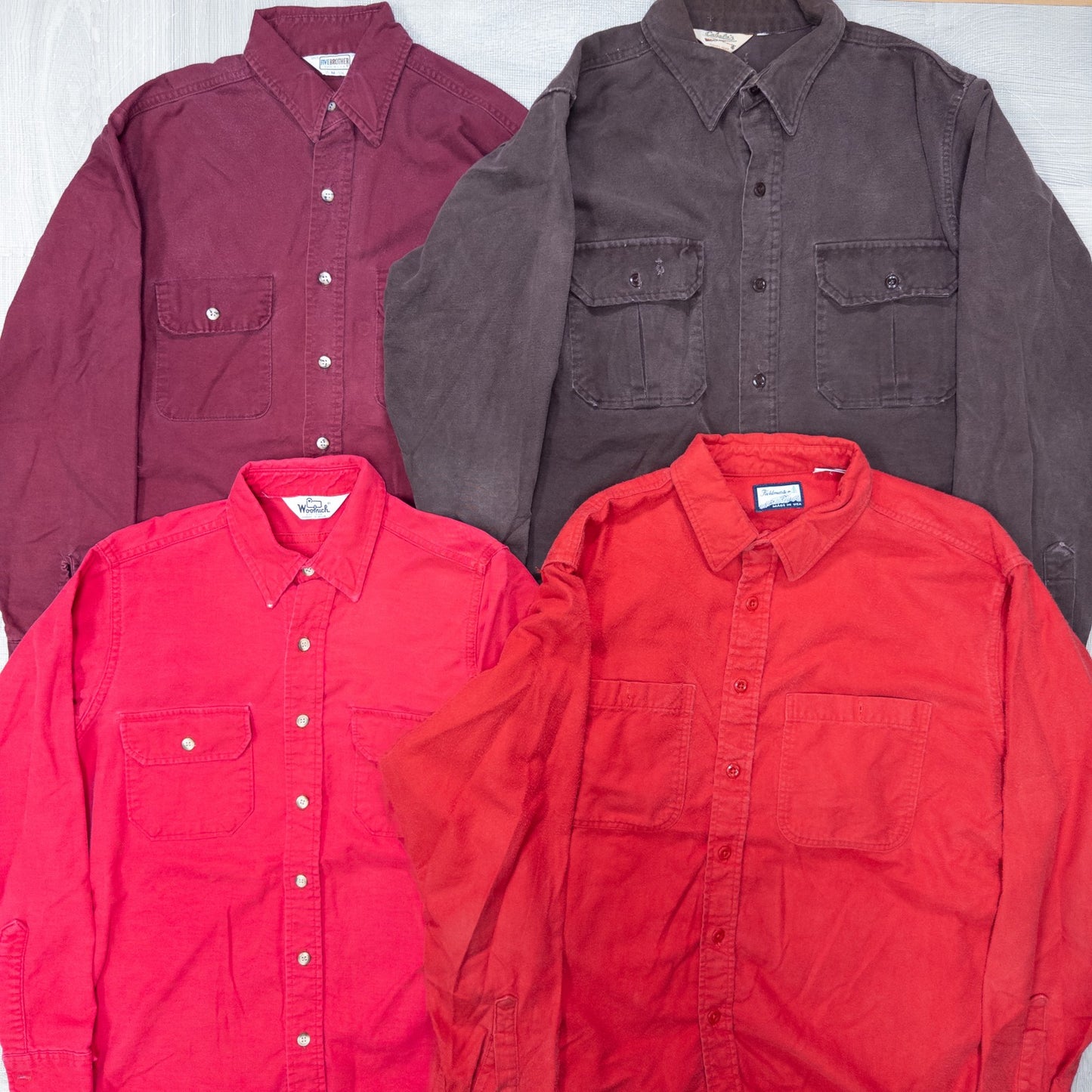 古着卸 現物まとめ売り 洗濯済み アウトドアシャツ シャモアシャツ 16枚セット(M-XXXL) w703003